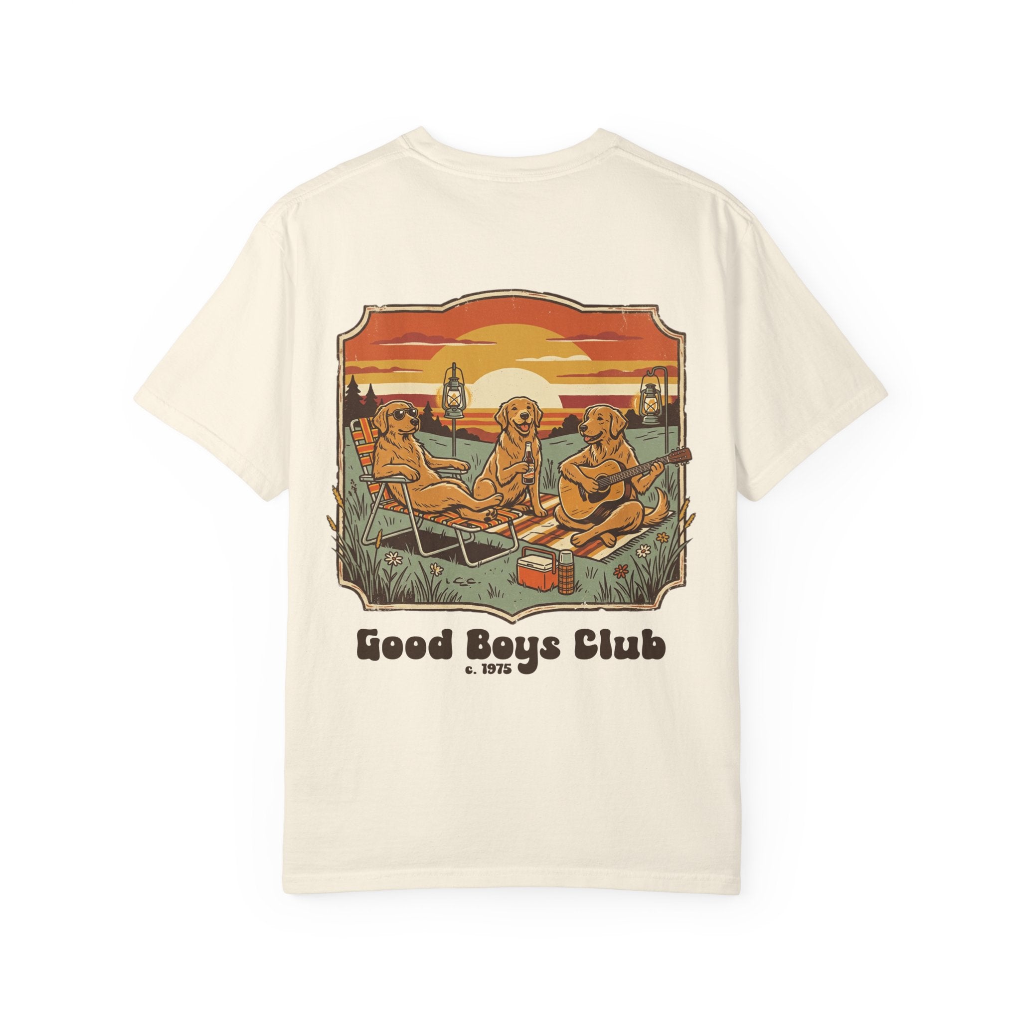Copy of Good Boys Club T-Shirt — Retro Fishing Dogs Graphic Tee