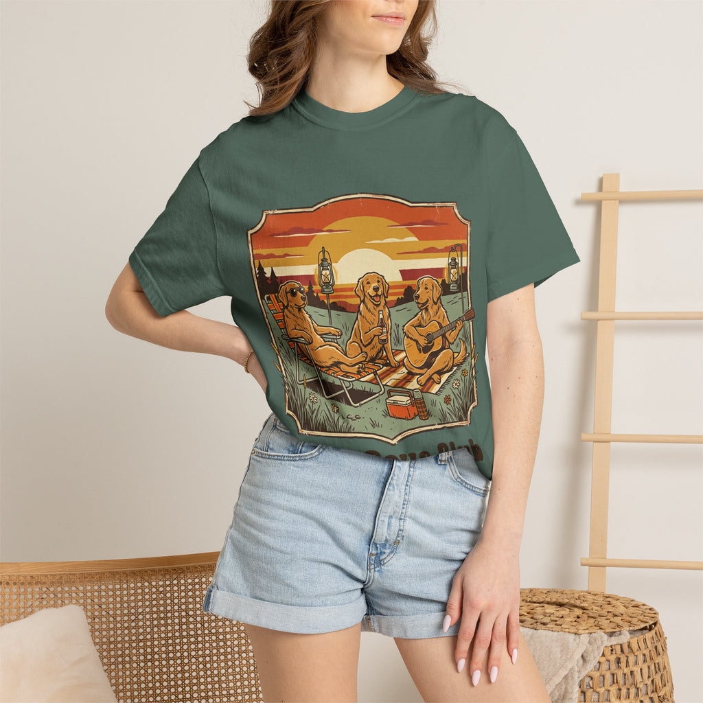 Good Boys Club T-Shirt — Retro Fishing Dogs Graphic Tee