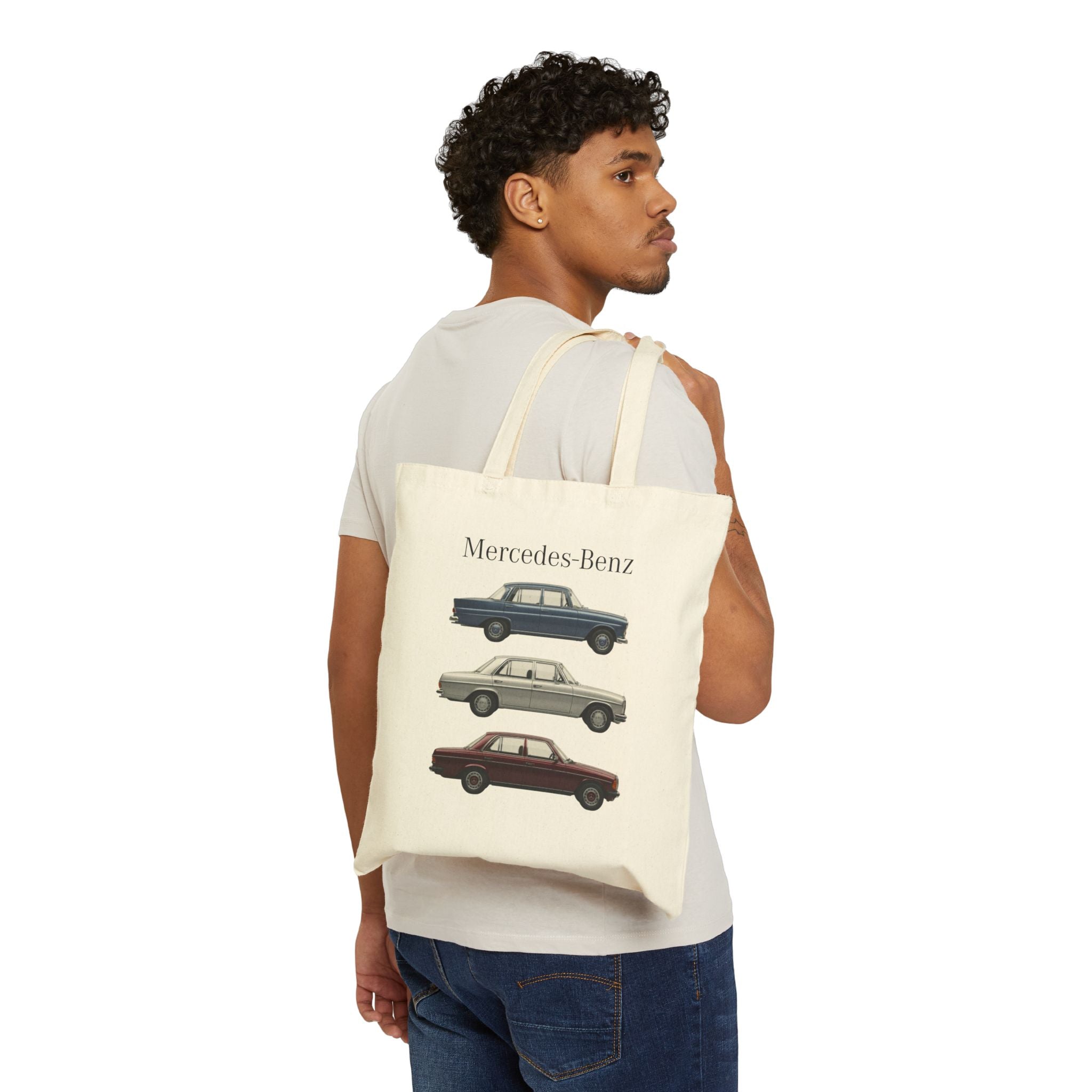 Vintage Mercedes-Benz Cars Tote Bag | Classic Car Illustration