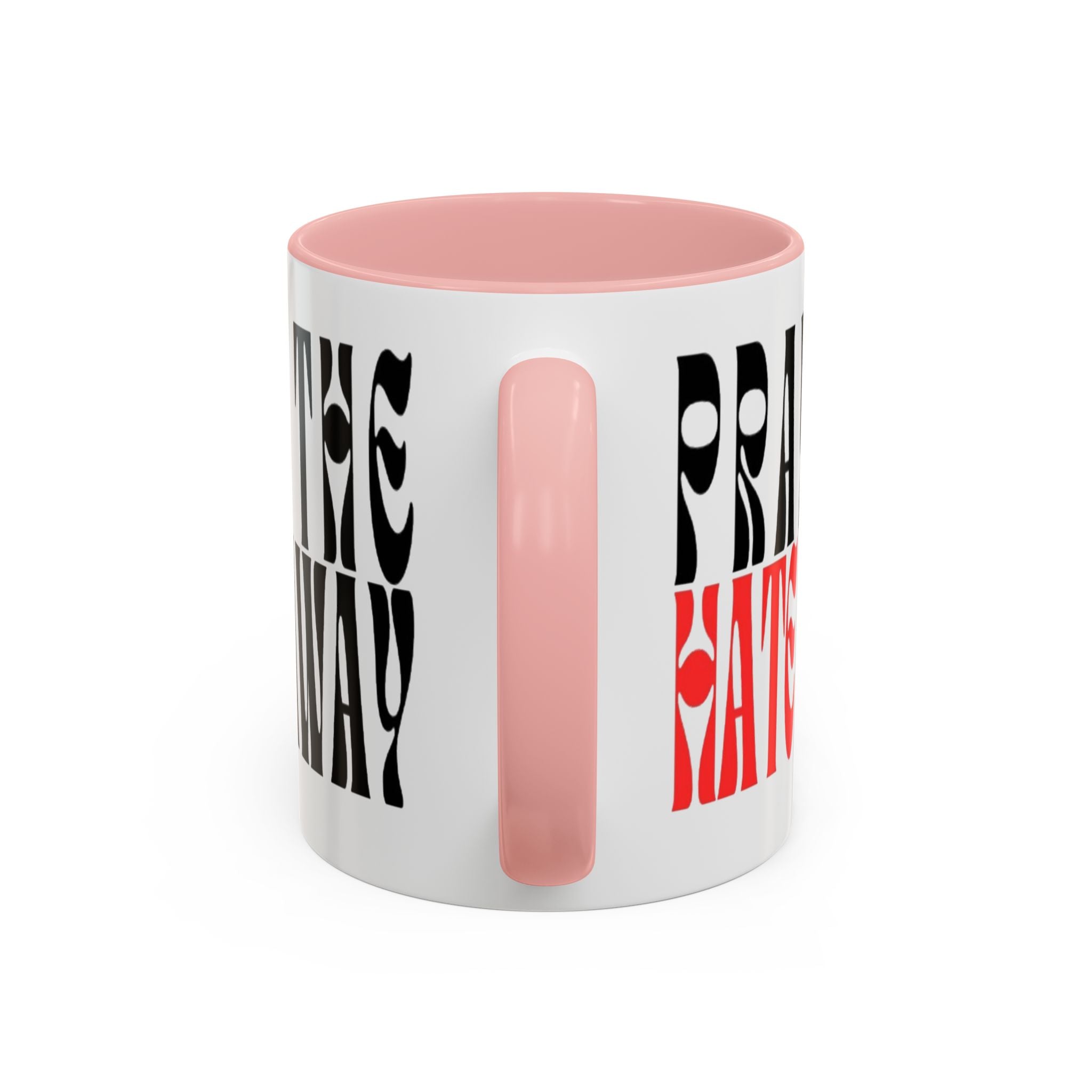 Pray The Hate Away Rainbow Accent Coffee Mug — LGBTQ+ Pride Message 11/15oz
