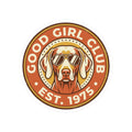 Good Girl Club Dog Sticker | Kiss-Cut Vinyl Sticker, Retro Puppy Emblem