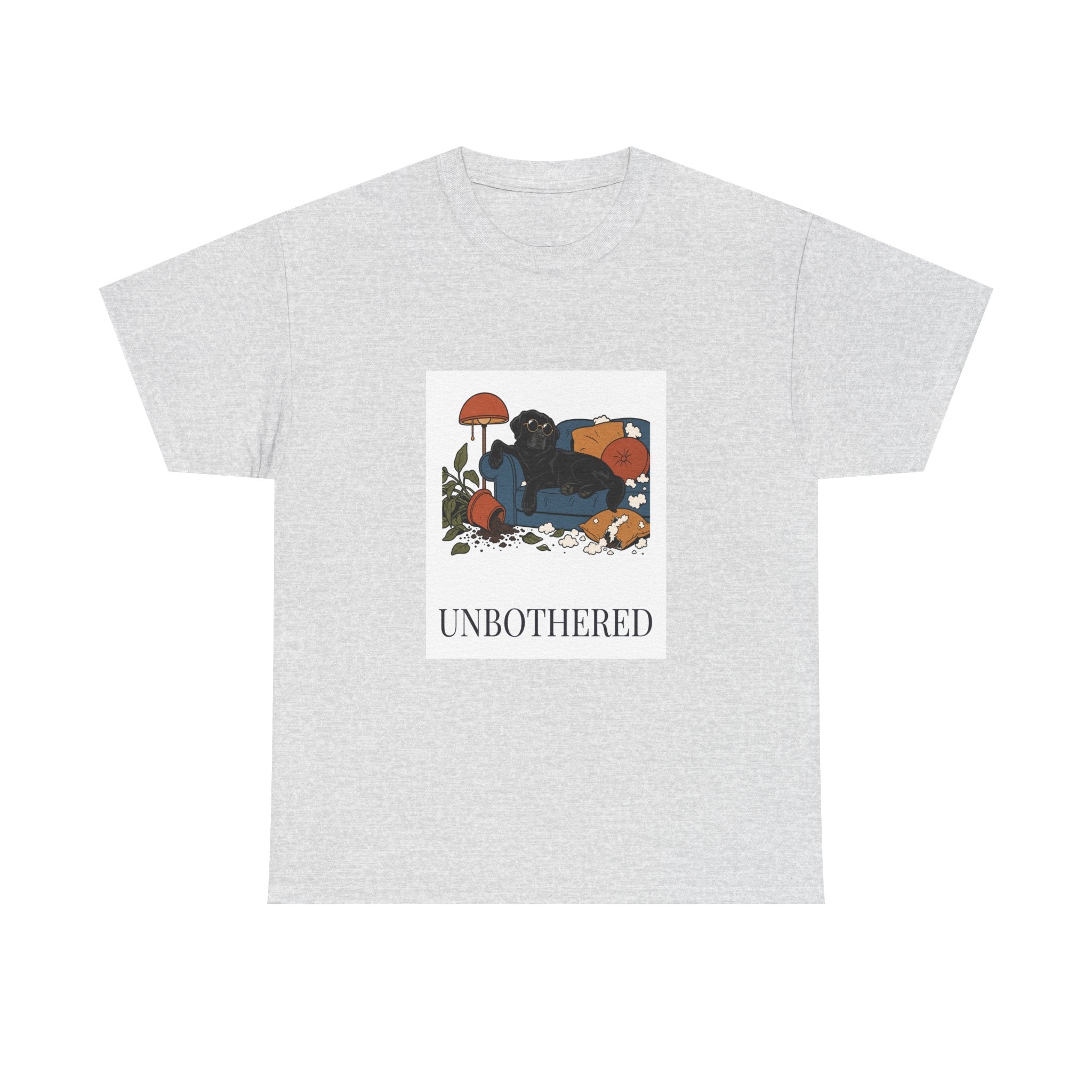 Unbothered Black Lab Tee | Funny Dog Mom Gift