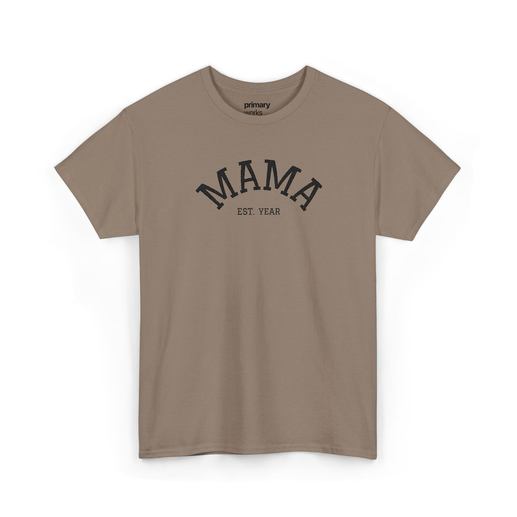 Mama Est. Year T‑Shirt — Vintage Mom Graphic Tee (Custom Year)