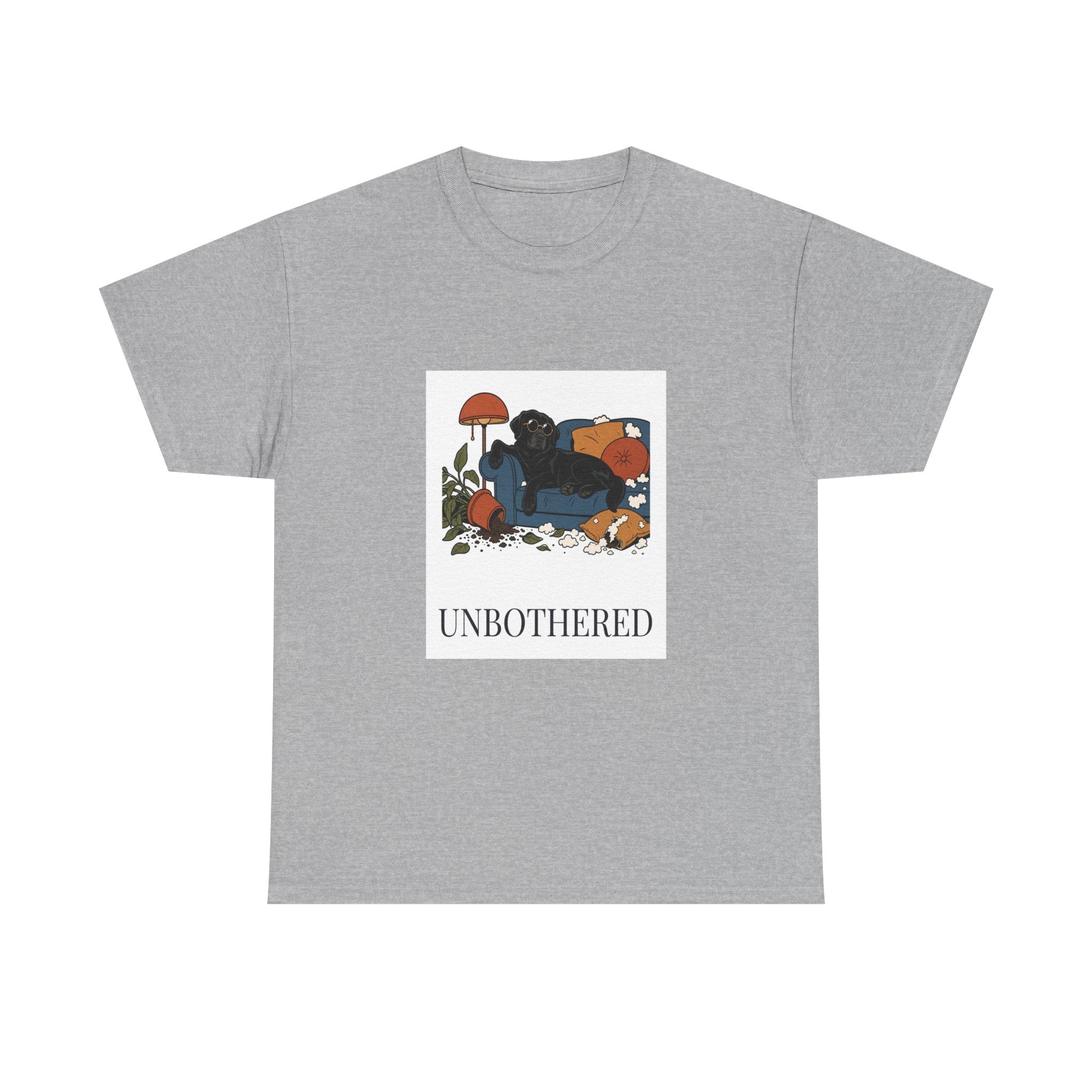 Unbothered Black Lab Tee | Funny Dog Mom Gift
