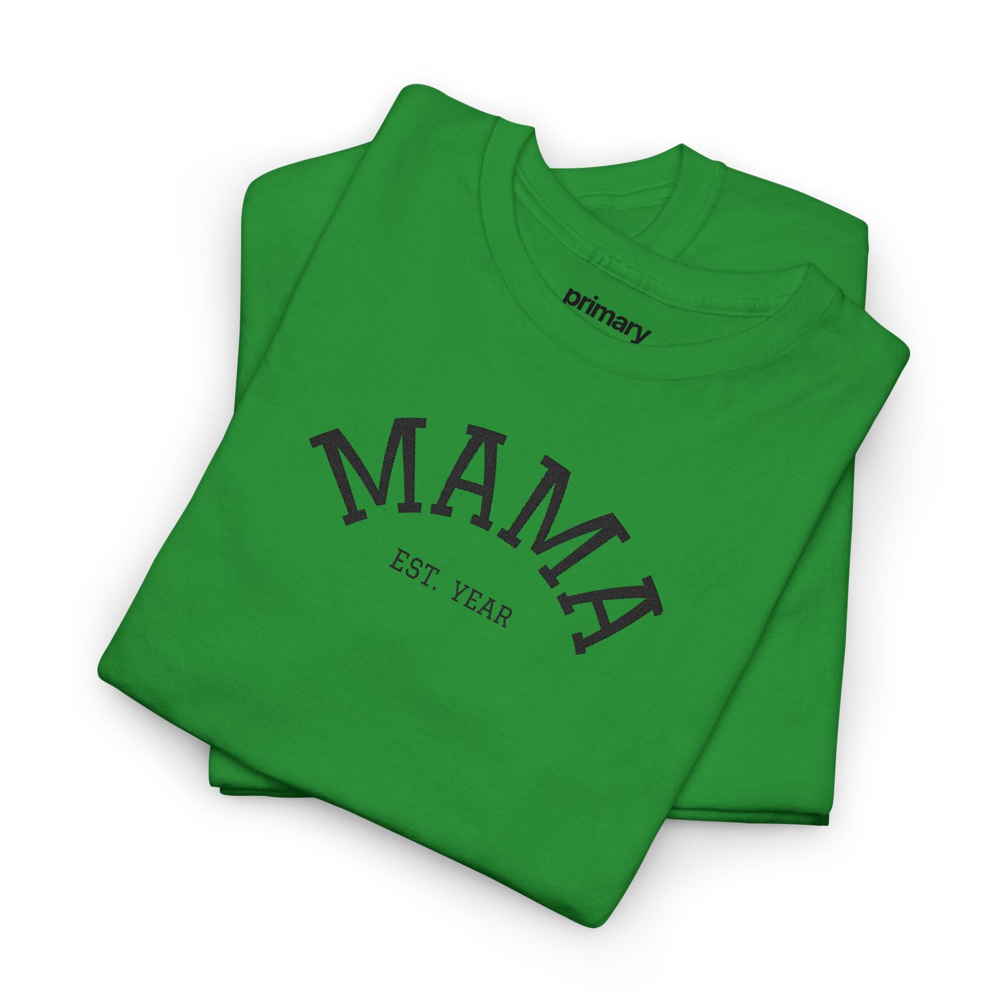Mama Est. Year T‑Shirt — Vintage Mom Graphic Tee (Custom Year)