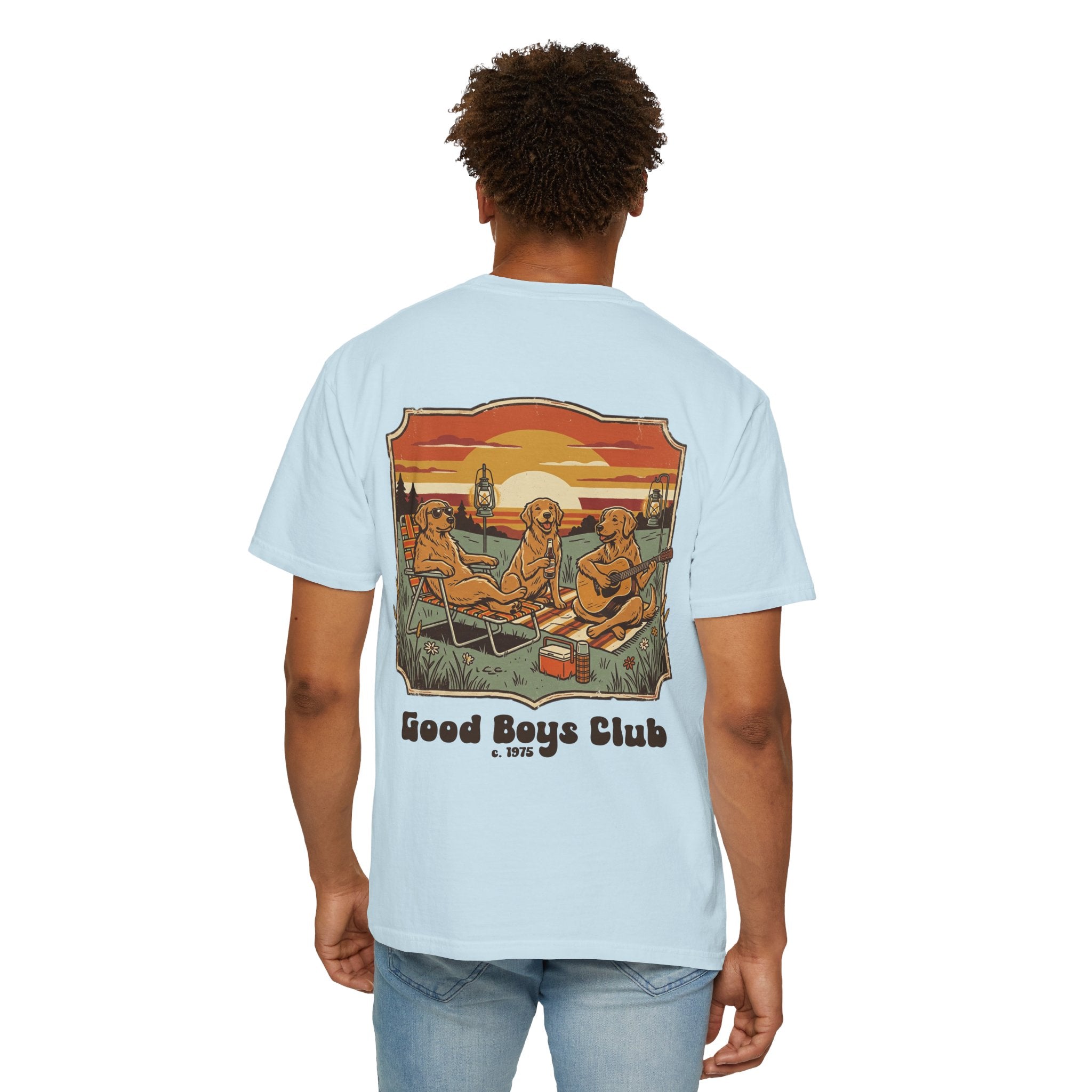 Copy of Good Boys Club T-Shirt — Retro Fishing Dogs Graphic Tee