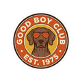 Good Boy Club Dog Sticker | Kiss-Cut Vinyl Sticker, Retro Pup Design