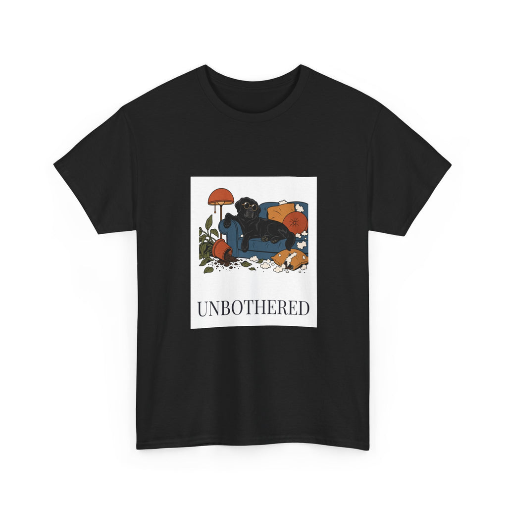 Unbothered Black Lab Tee | Funny Dog Mom Gift