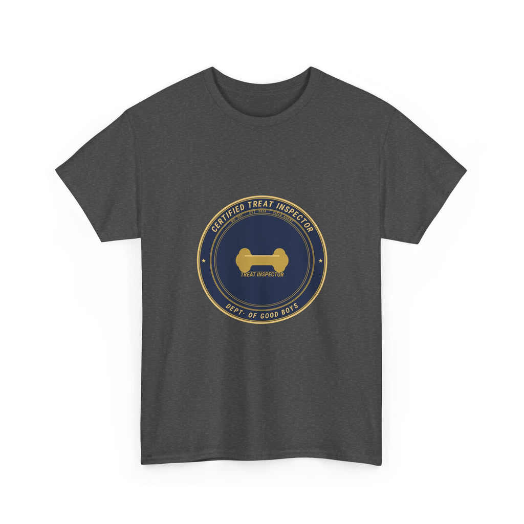 Certified Treat Inspector Dog Tee | Funny Dog Owner Shirt