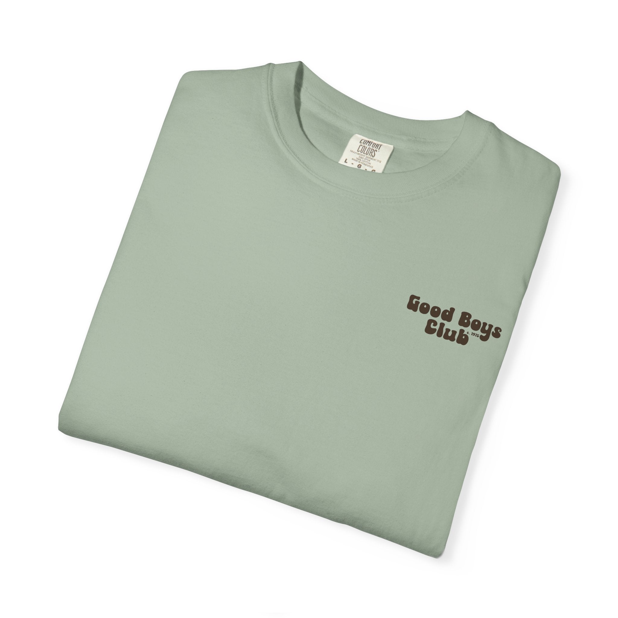 Good Boys Club T-Shirt — Retro Dogs Guitar Beach Graphic