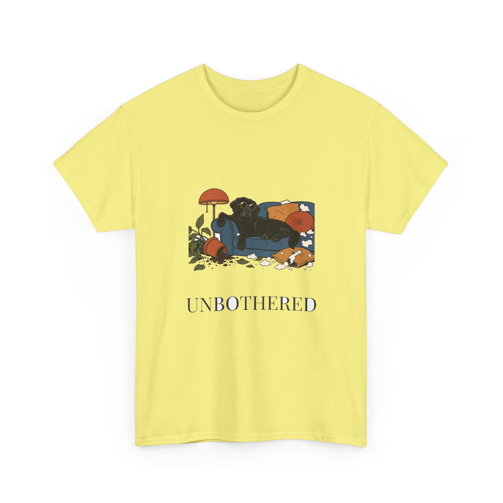 Unbothered Black Lab Tee | Funny Dog Mom Gift