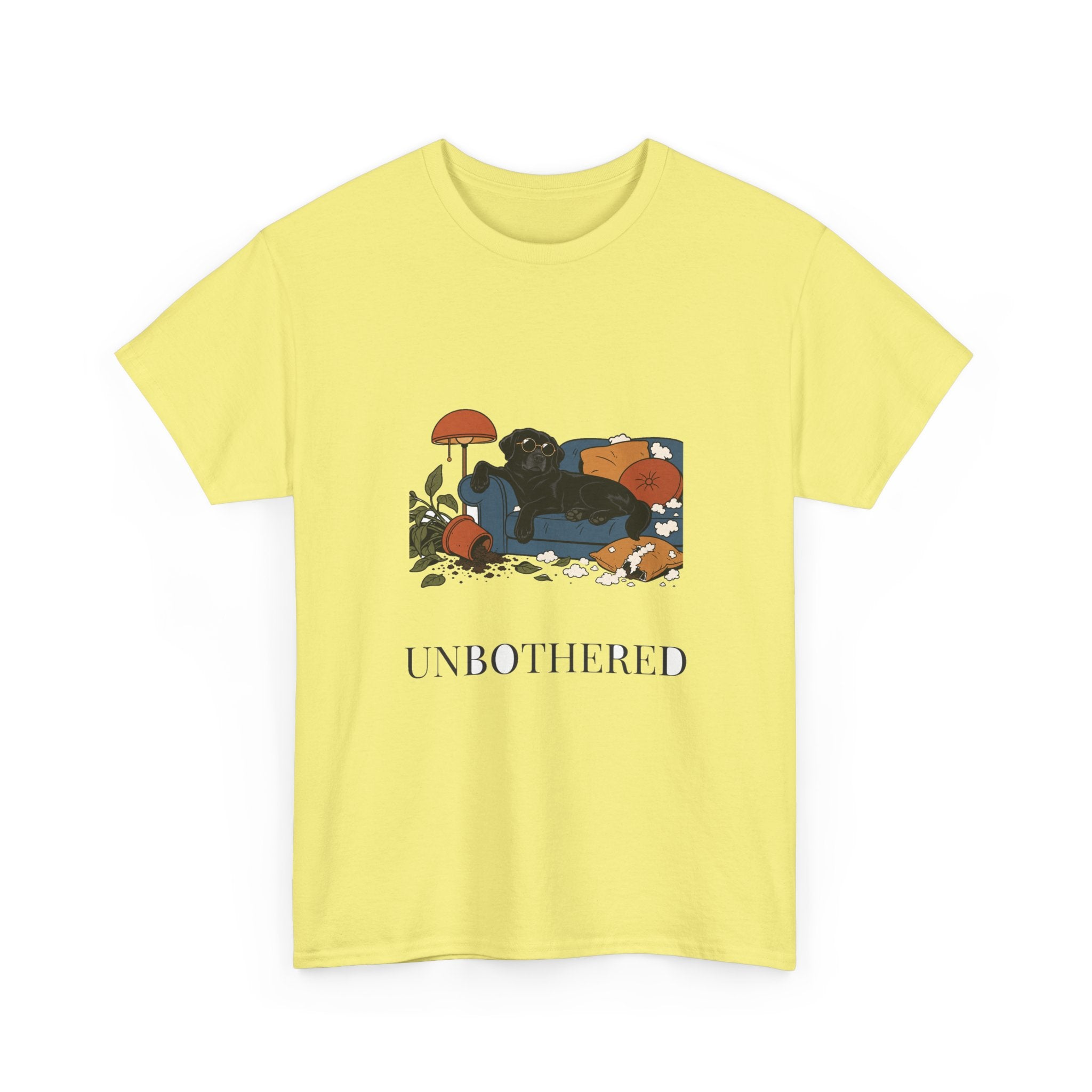 Unbothered Black Lab Tee | Funny Dog Mom Gift