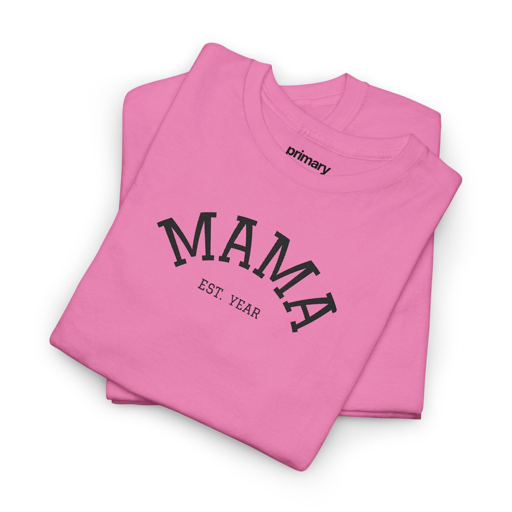Mama Est. Year T‑Shirt — Vintage Mom Graphic Tee (Custom Year)