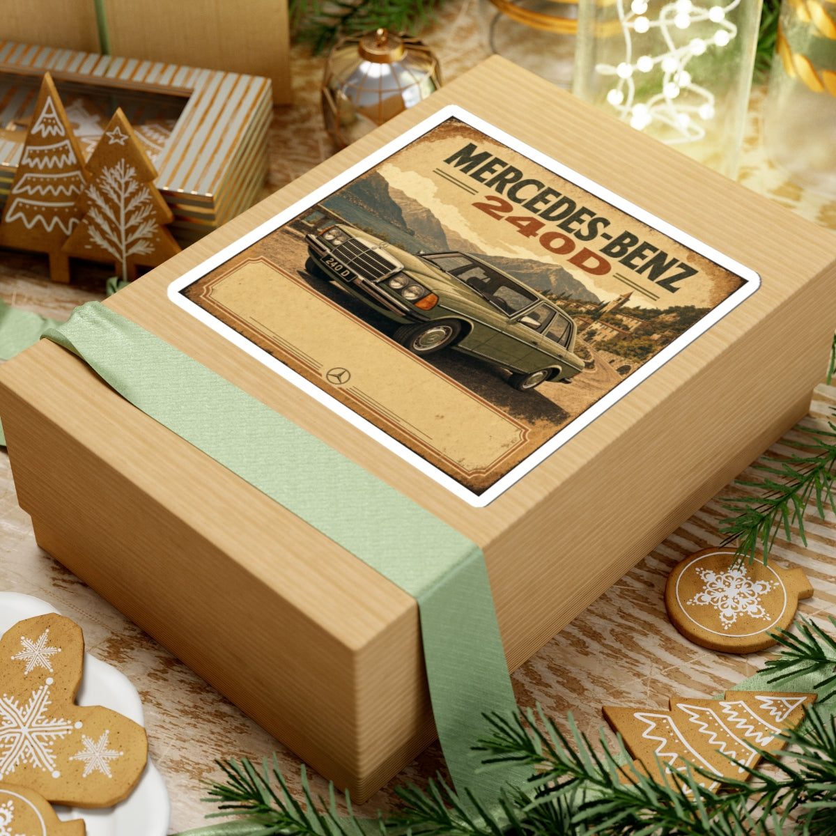 240D Retro Poster Sticker