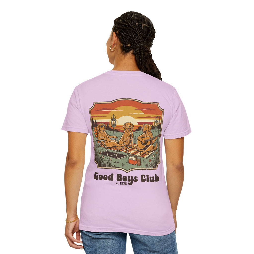Copy of Good Boys Club T-Shirt — Retro Fishing Dogs Graphic Tee