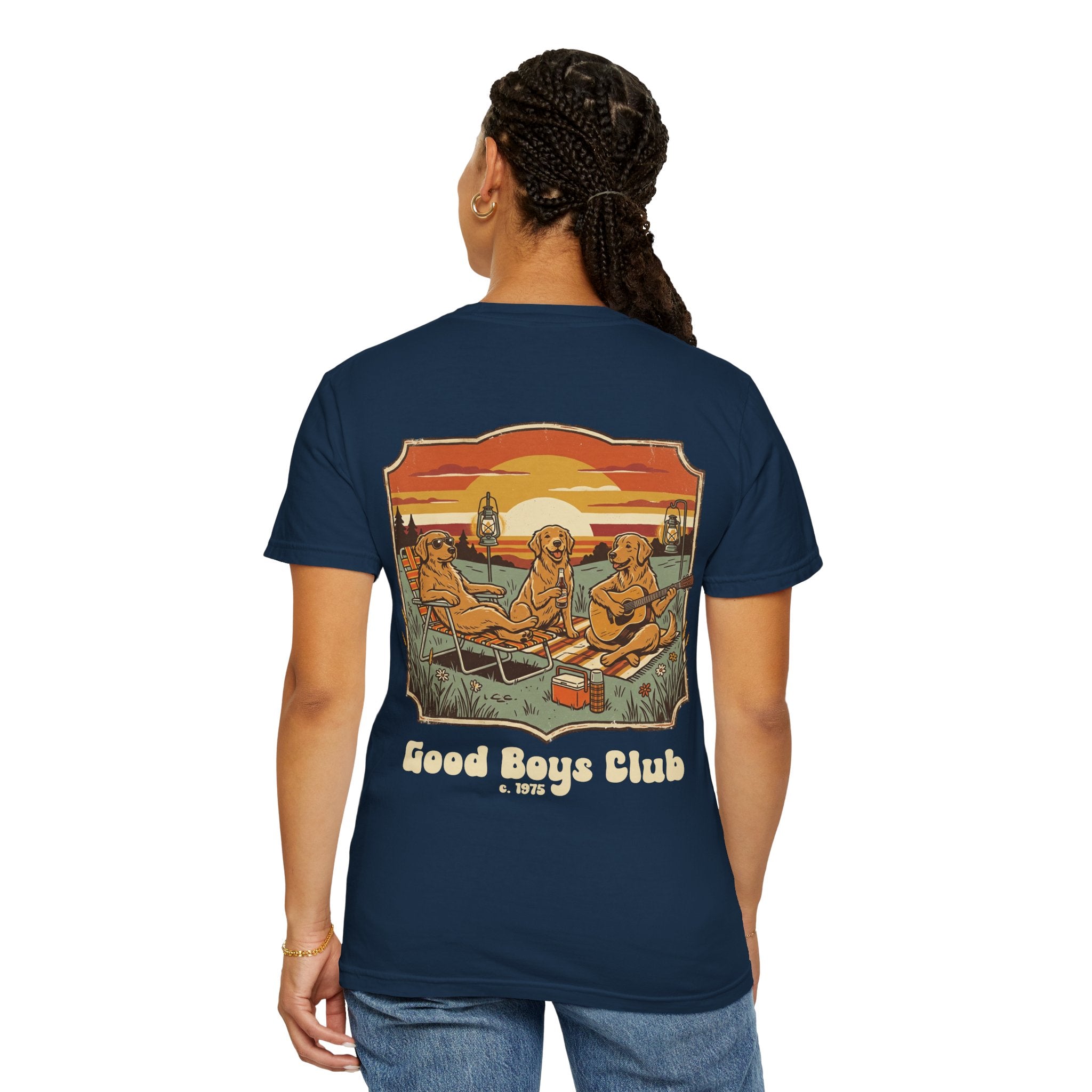 Copy of Good Boys Club T-Shirt — Retro Fishing Dogs Graphic Tee