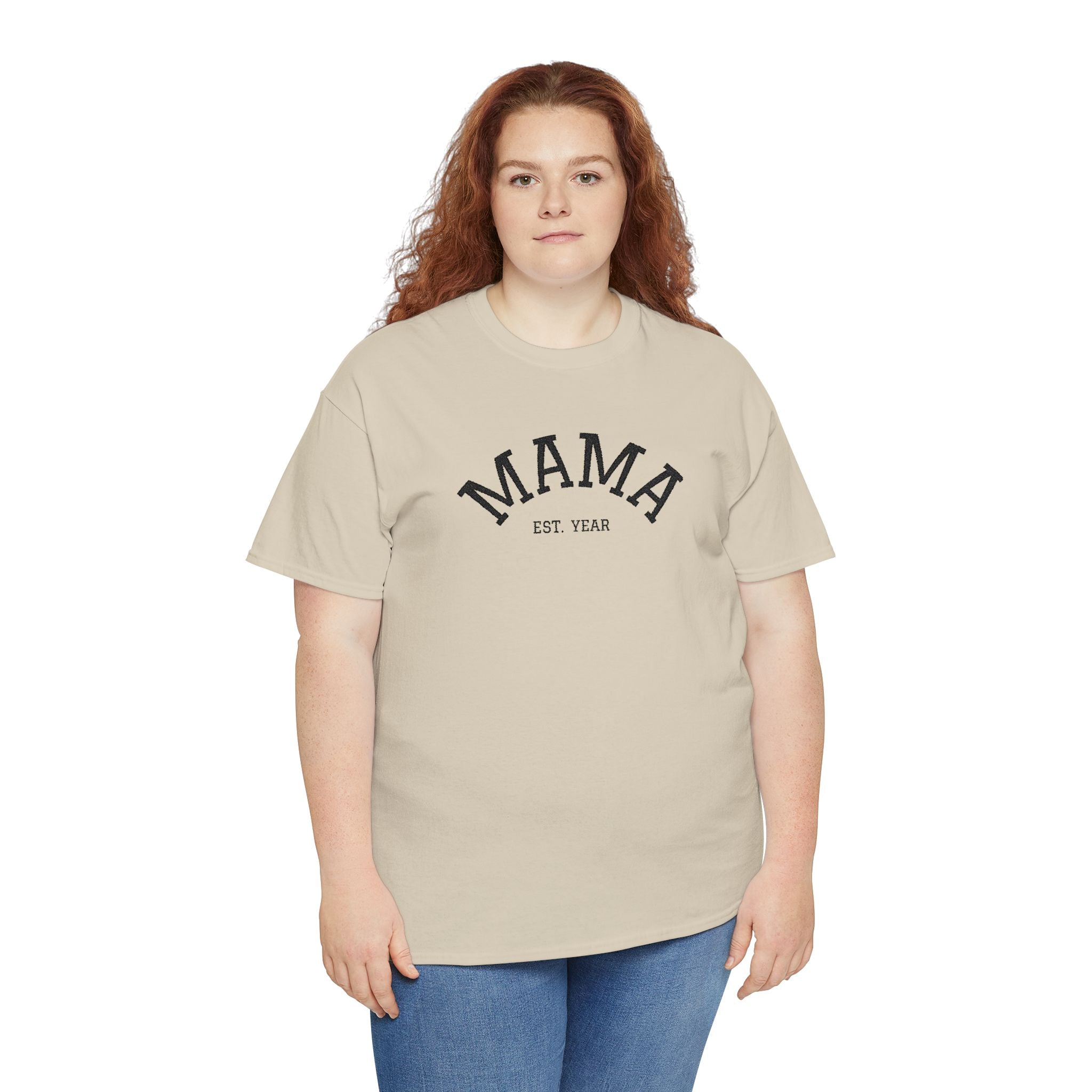 Mama Est. Year T‑Shirt — Vintage Mom Graphic Tee (Custom Year)