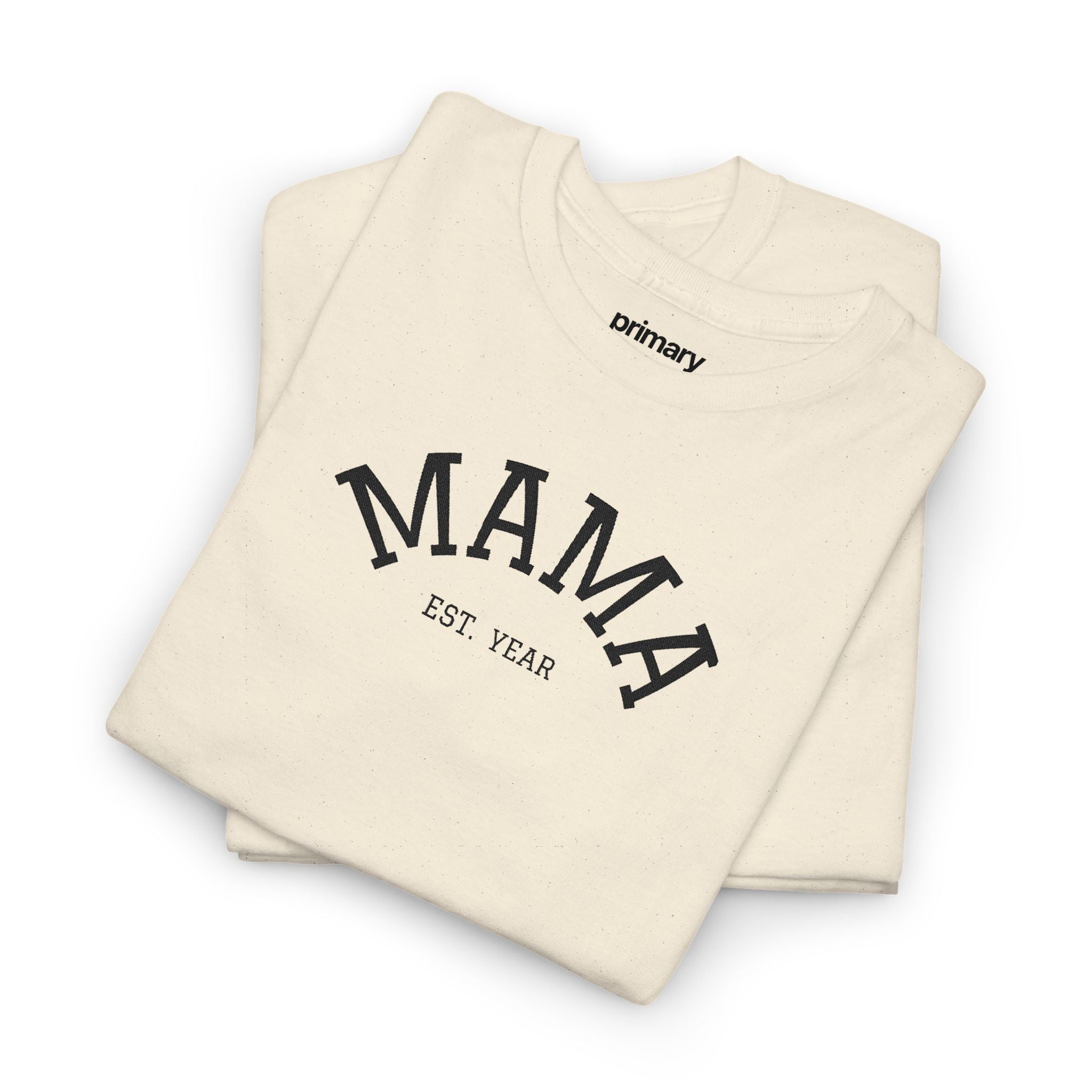 Mama Est. Year T‑Shirt — Vintage Mom Graphic Tee (Custom Year)
