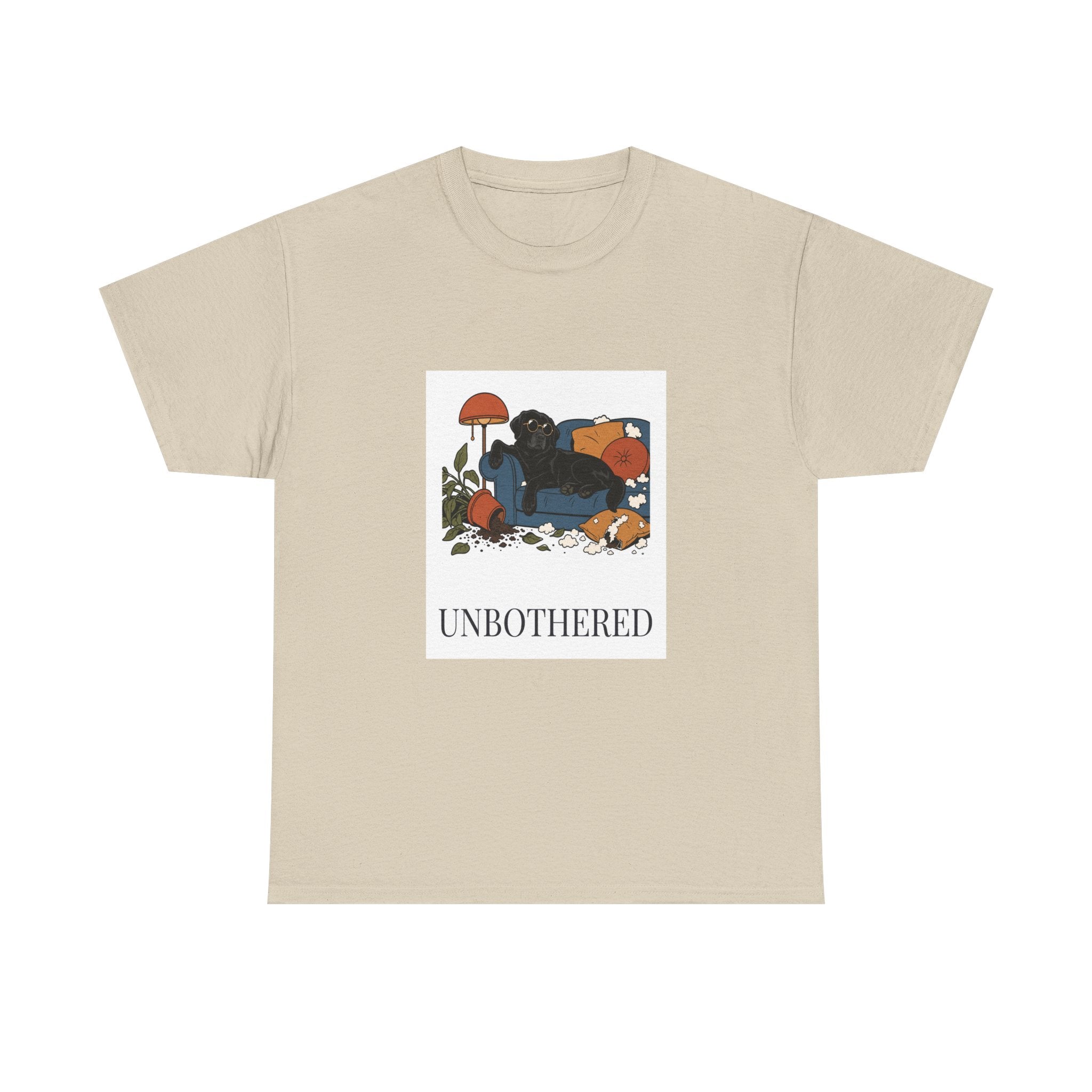 Unbothered Black Lab Tee | Funny Dog Mom Gift