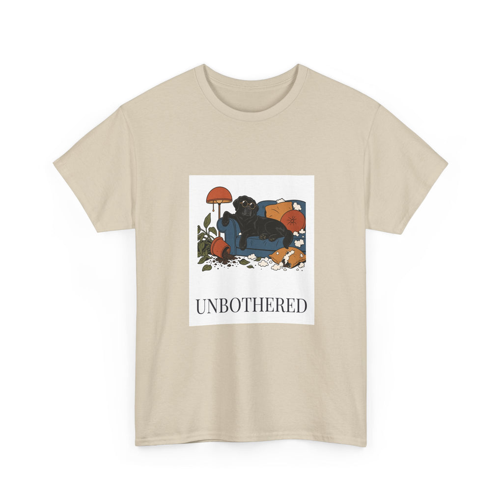 Unbothered Black Lab Tee | Funny Dog Mom Gift