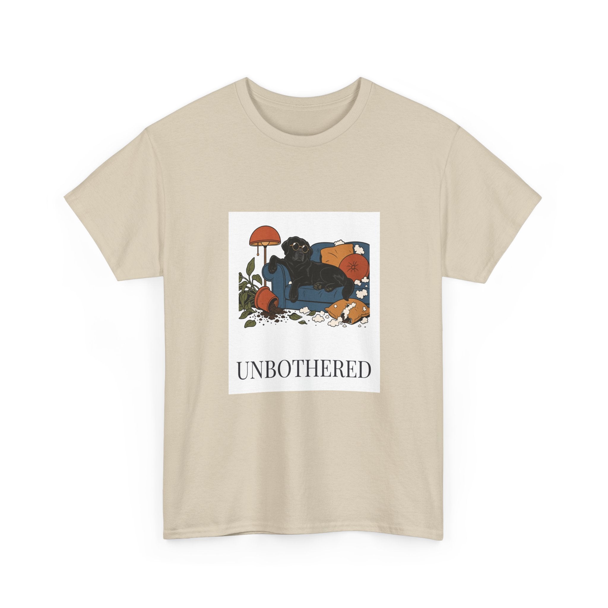 Unbothered Black Lab Tee | Funny Dog Mom Gift