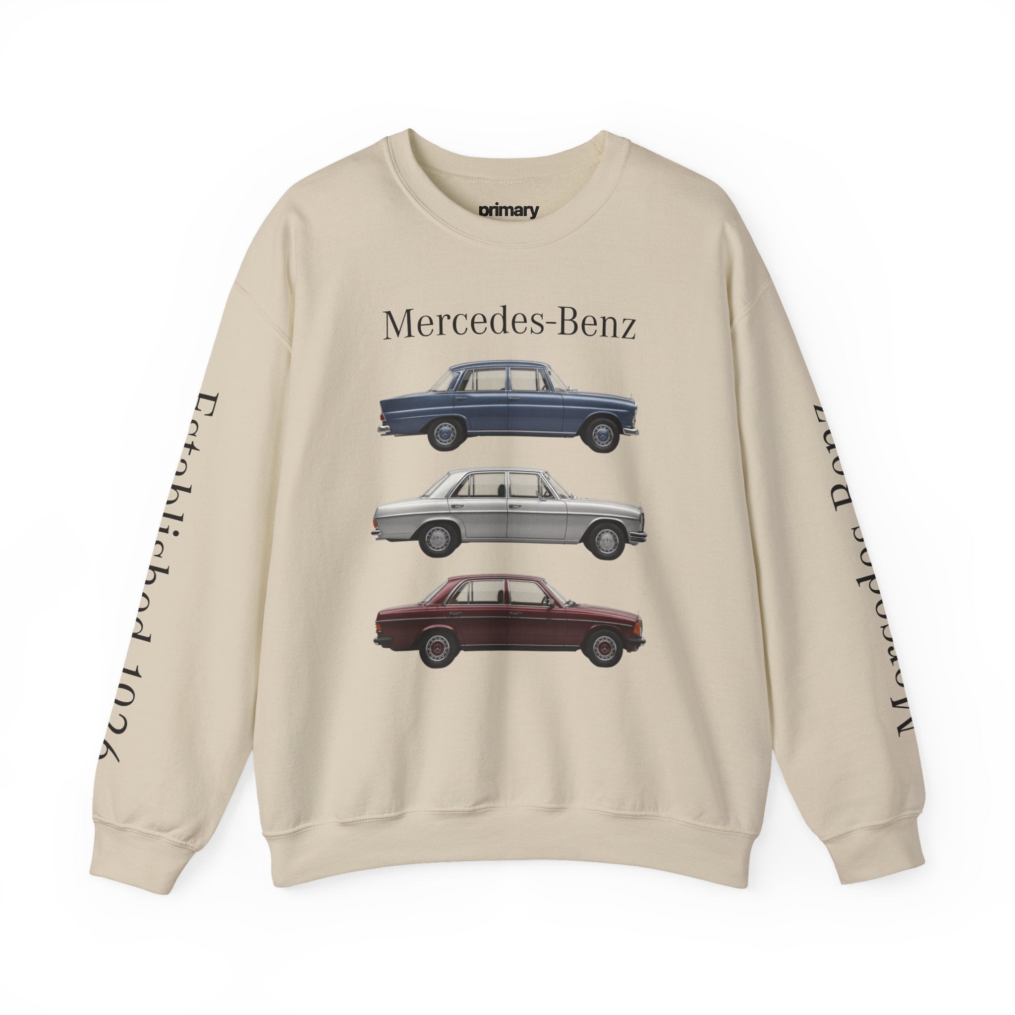 Vintage Mercedes-Benz Sedan Illustration Sweatshirt | Classic Car Crewneck