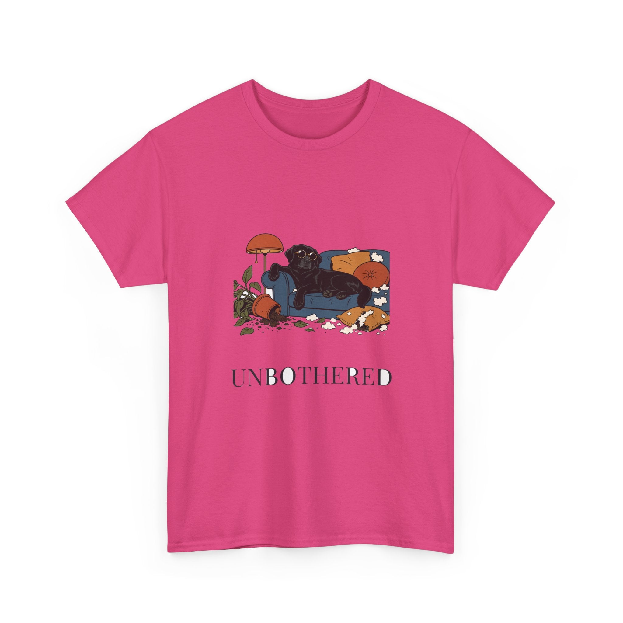 Unbothered Black Lab Tee | Funny Dog Mom Gift