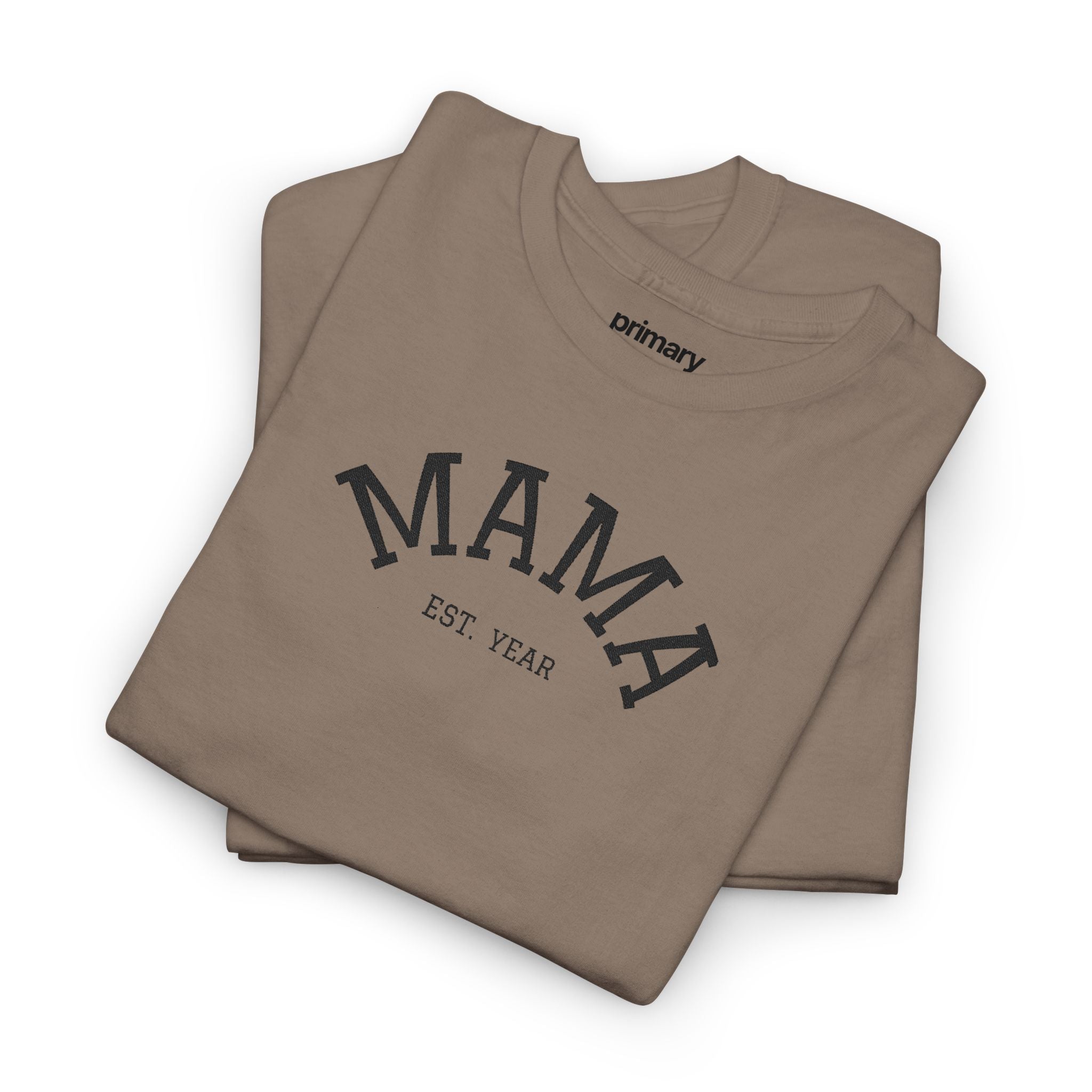 Mama Est. Year T‑Shirt — Vintage Mom Graphic Tee (Custom Year)