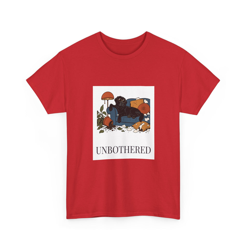 Unbothered Black Lab Tee | Funny Dog Mom Gift