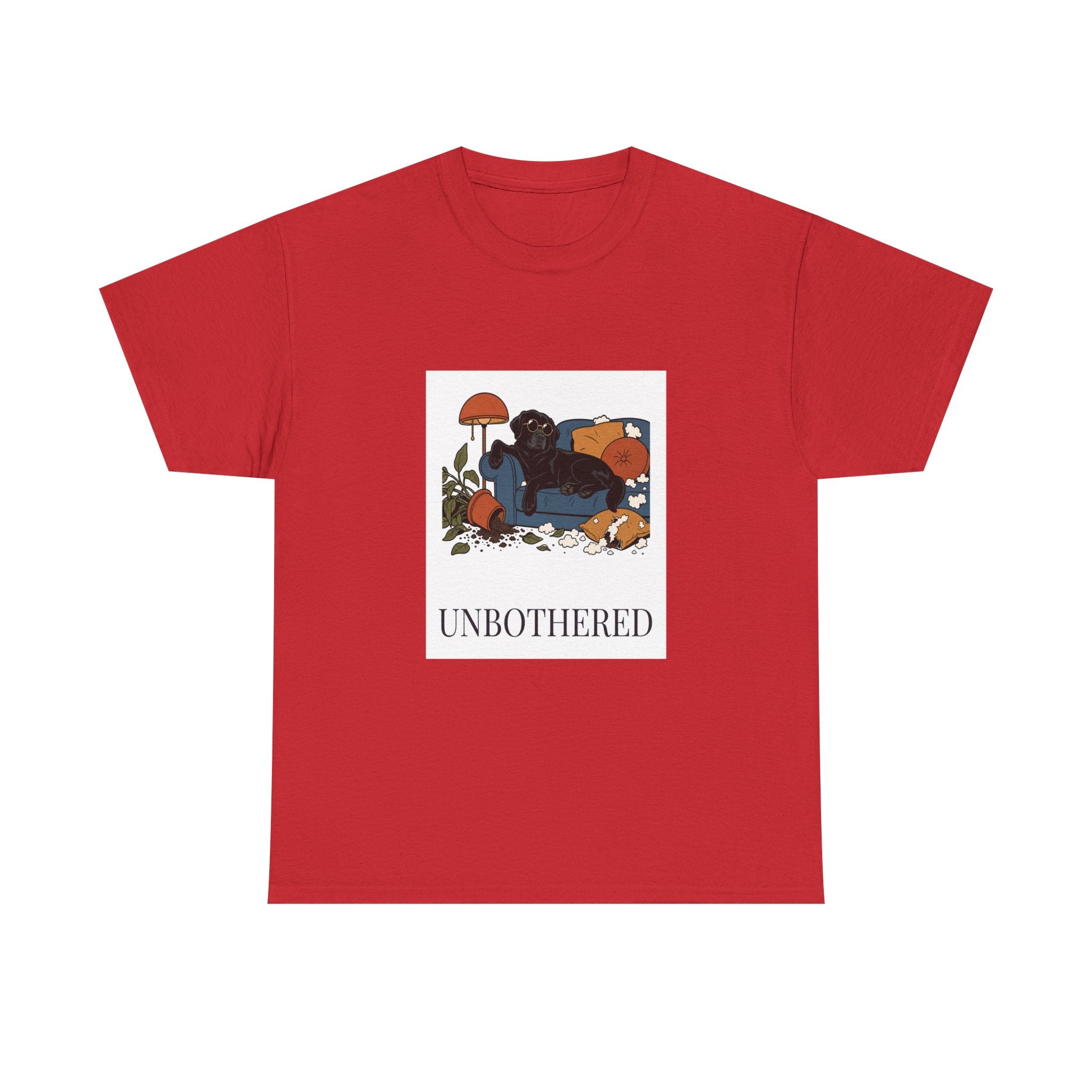 Unbothered Black Lab Tee | Funny Dog Mom Gift