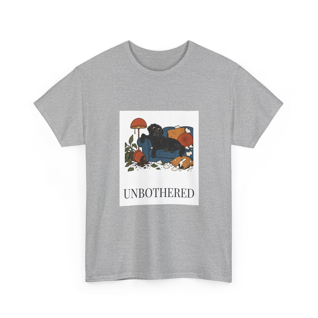 Unbothered Black Lab Tee | Funny Dog Mom Gift