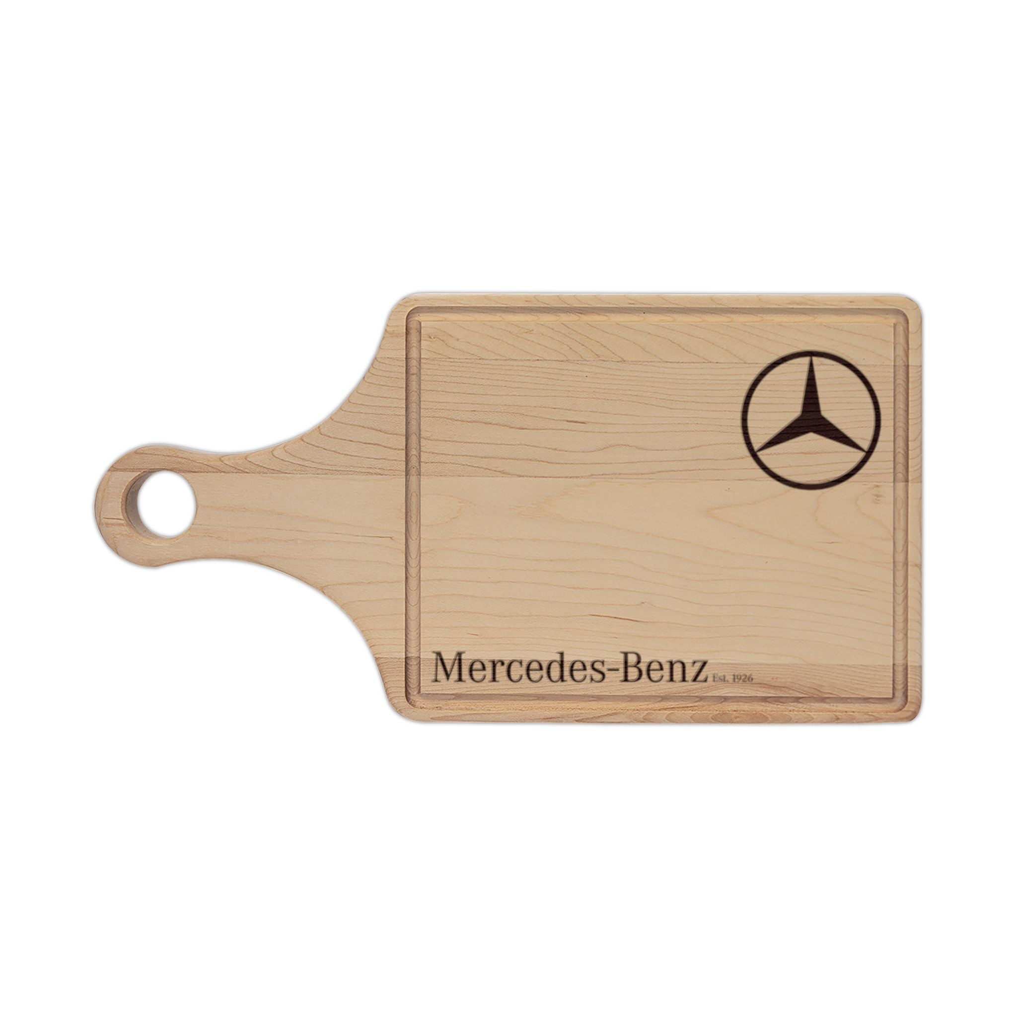 Mercedes Benz engraved Wooden Cutting Board | Personalized Engraving
