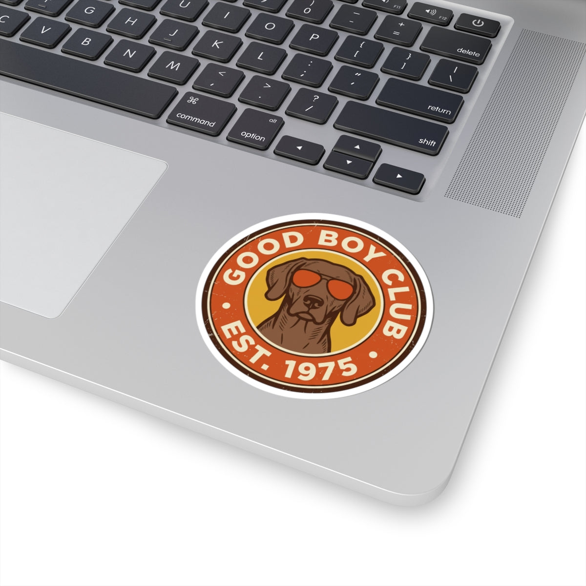 Good Boy Club Dog Sticker | Kiss-Cut Vinyl Sticker, Retro Pup Design