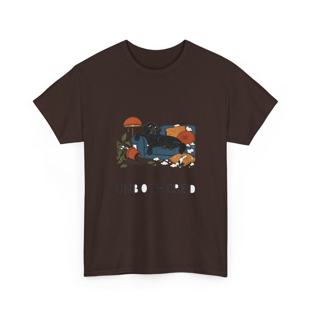Unbothered Black Lab Tee | Funny Dog Mom Gift