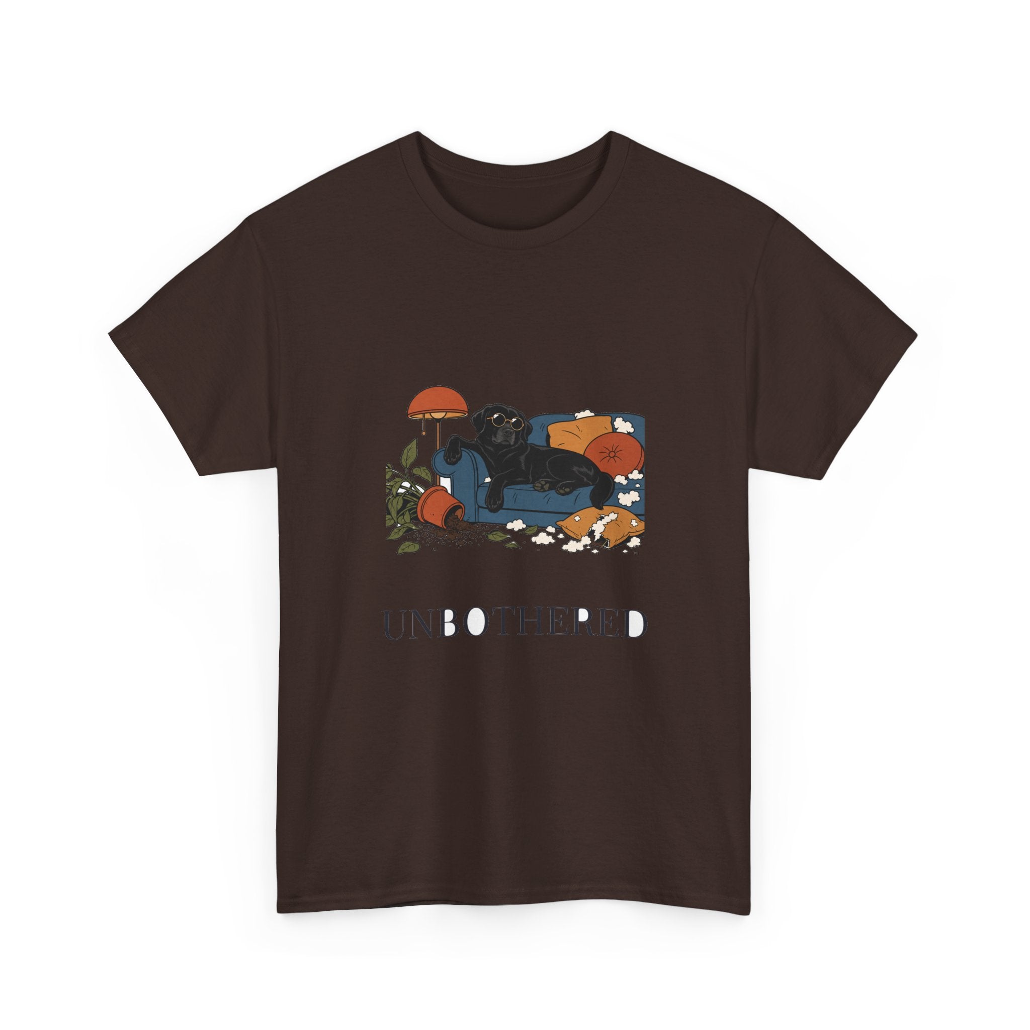 Unbothered Black Lab Tee | Funny Dog Mom Gift