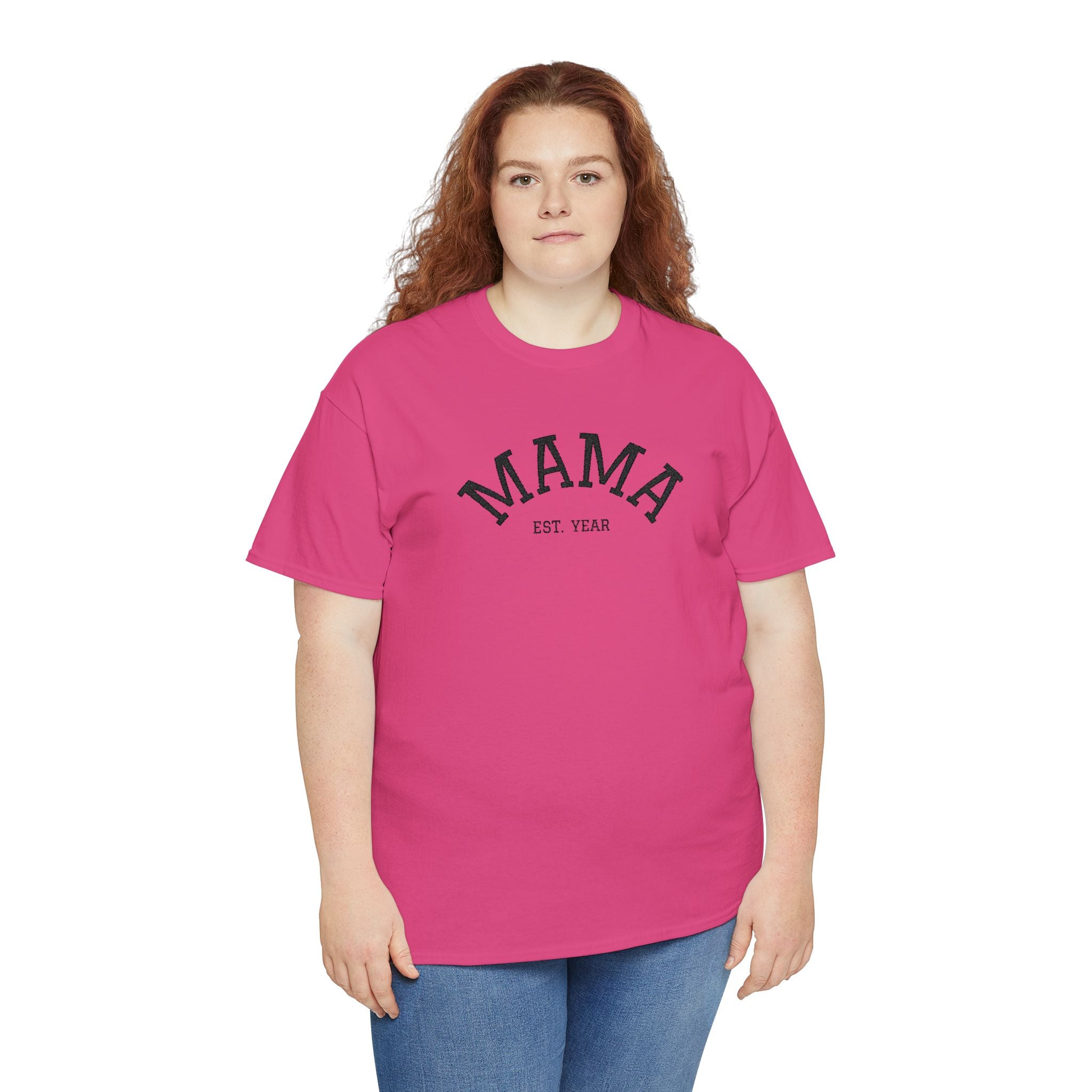 Mama Est. Year T‑Shirt — Vintage Mom Graphic Tee (Custom Year)