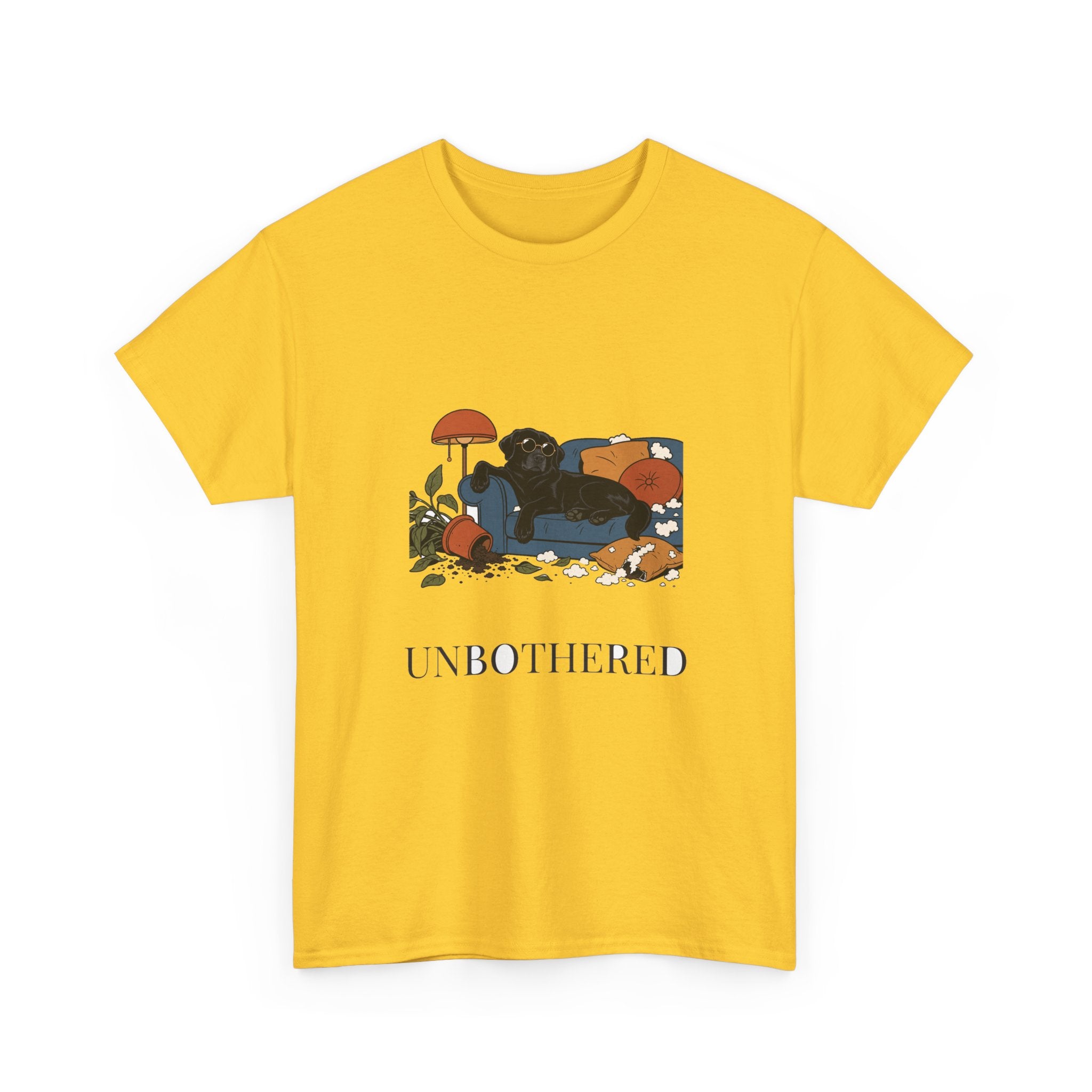 Unbothered Black Lab Tee | Funny Dog Mom Gift