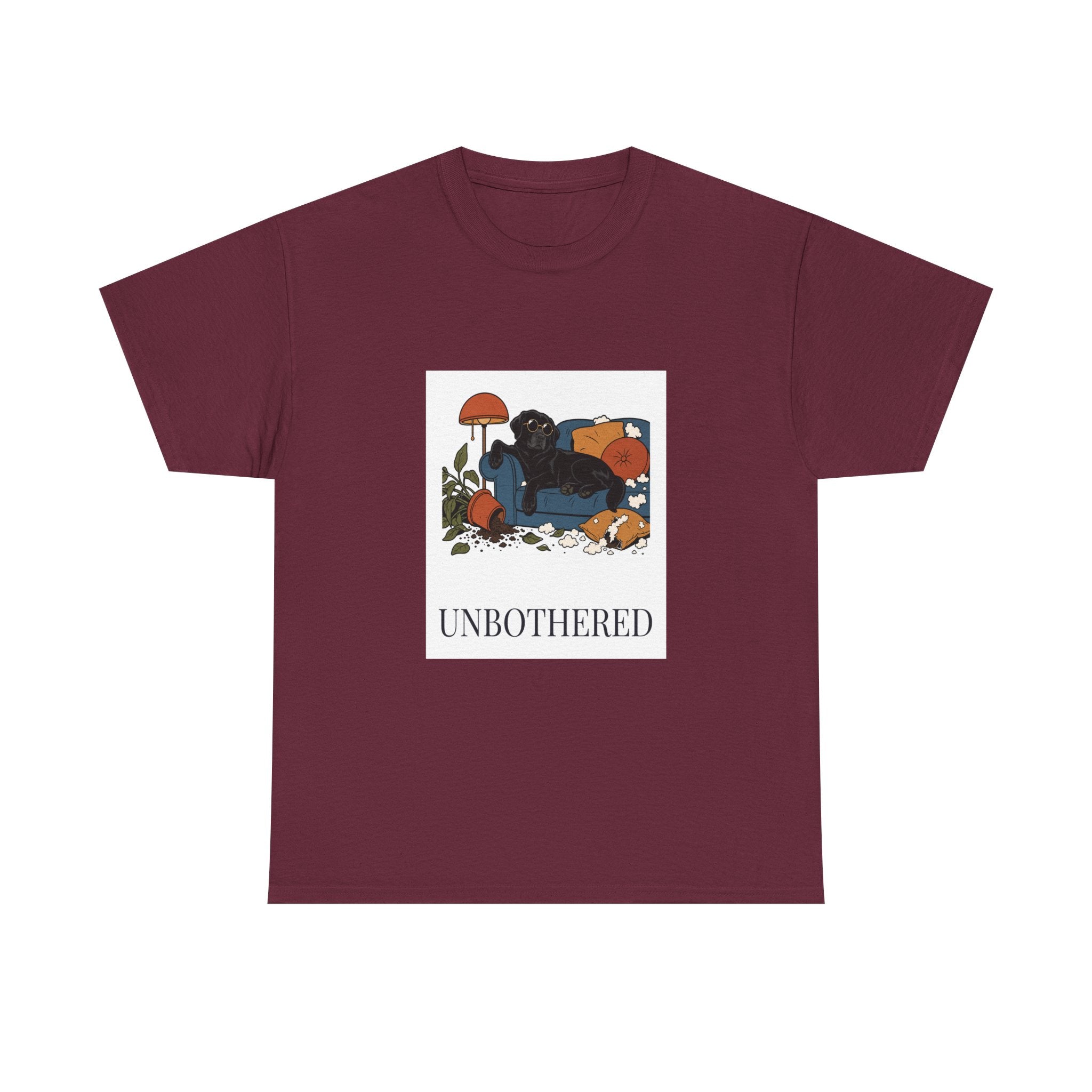 Unbothered Black Lab Tee | Funny Dog Mom Gift