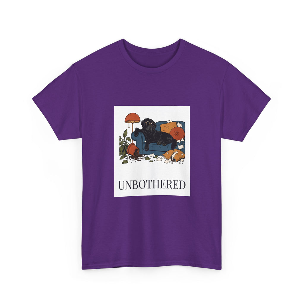 Unbothered Black Lab Tee | Funny Dog Mom Gift