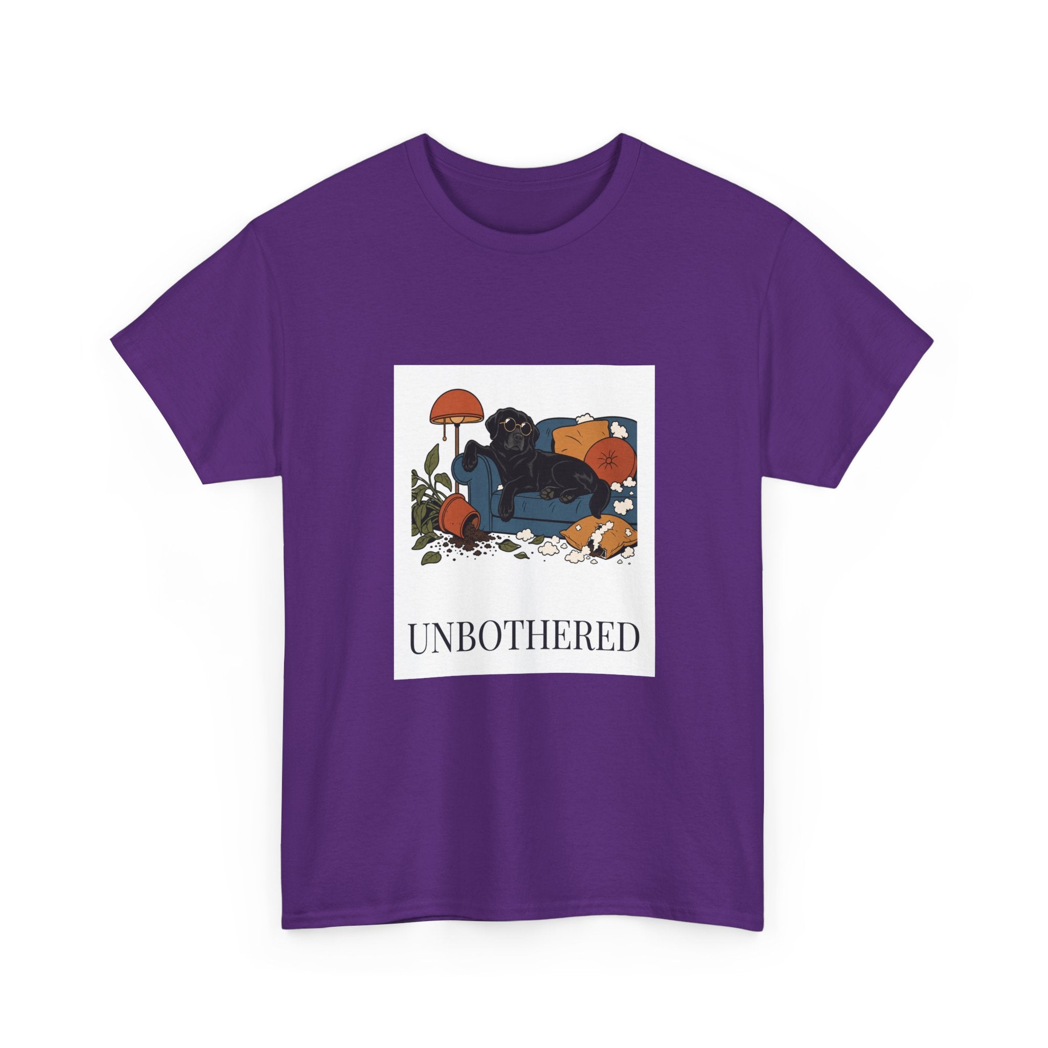 Unbothered Black Lab Tee | Funny Dog Mom Gift