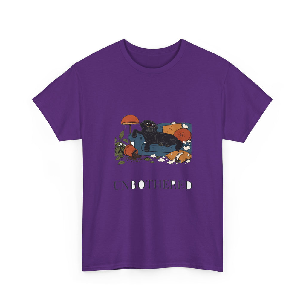 Unbothered Black Lab Tee | Funny Dog Mom Gift