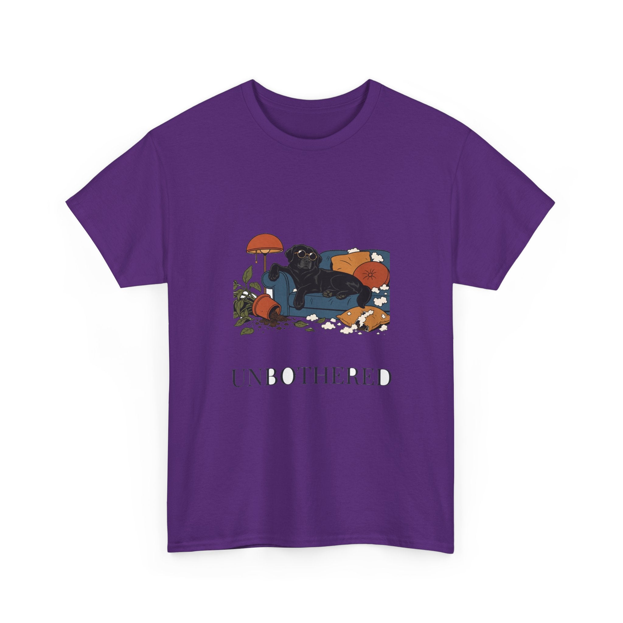 Unbothered Black Lab Tee | Funny Dog Mom Gift