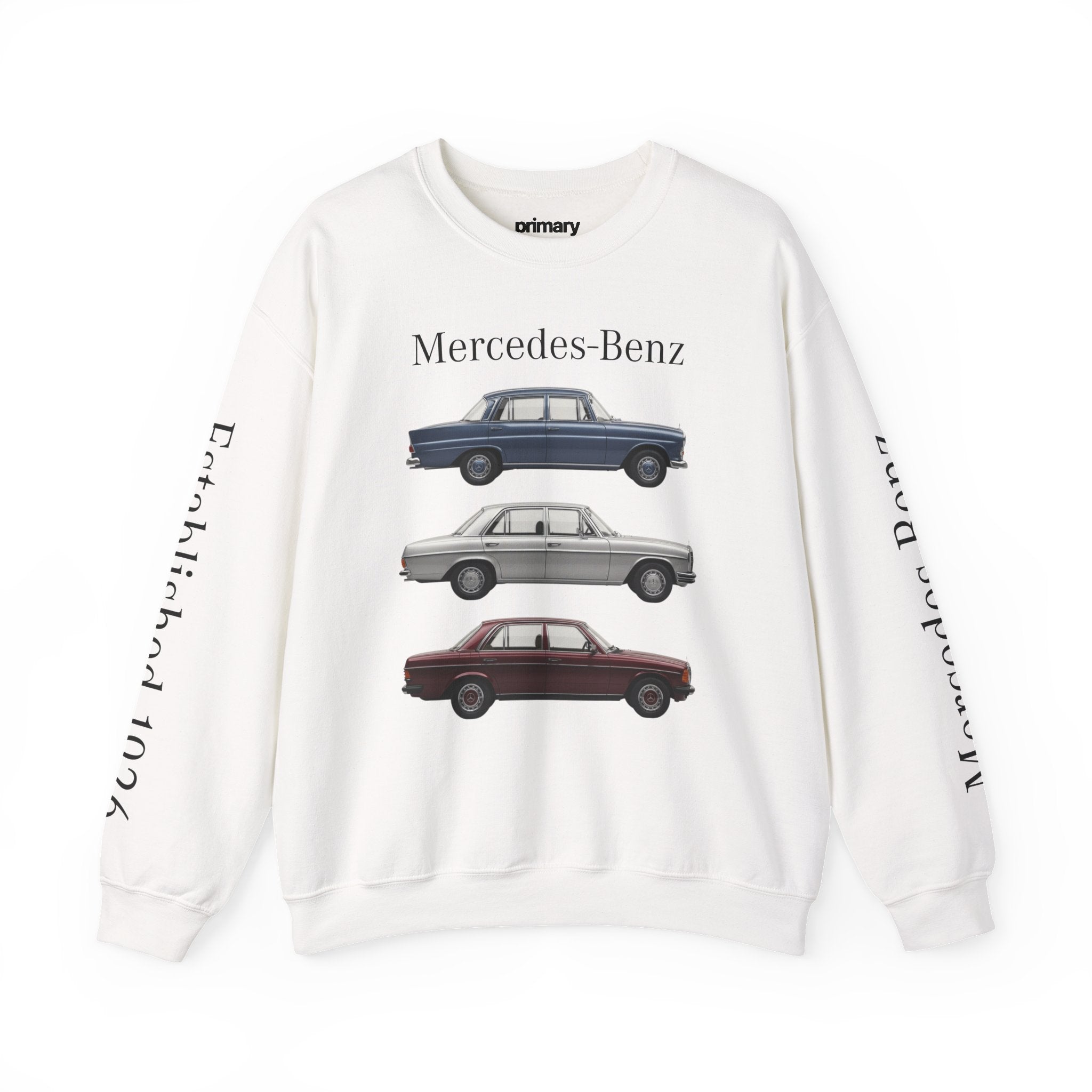 Vintage Mercedes-Benz Sedan Illustration Sweatshirt | Classic Car Crewneck