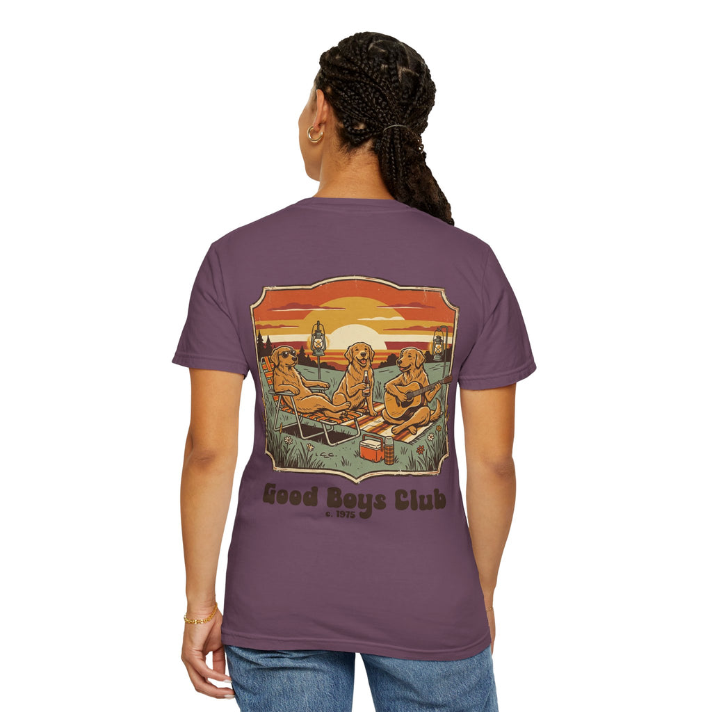 Copy of Good Boys Club T-Shirt — Retro Fishing Dogs Graphic Tee