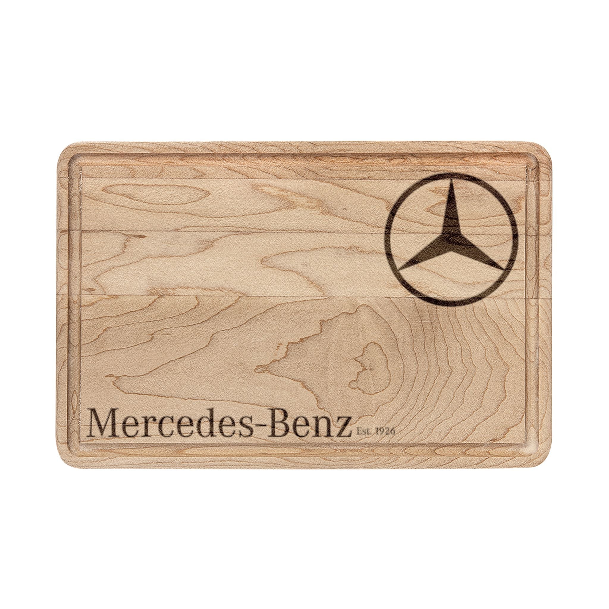 Mercedes Benz engraved Wooden Cutting Board | Personalized Engraving