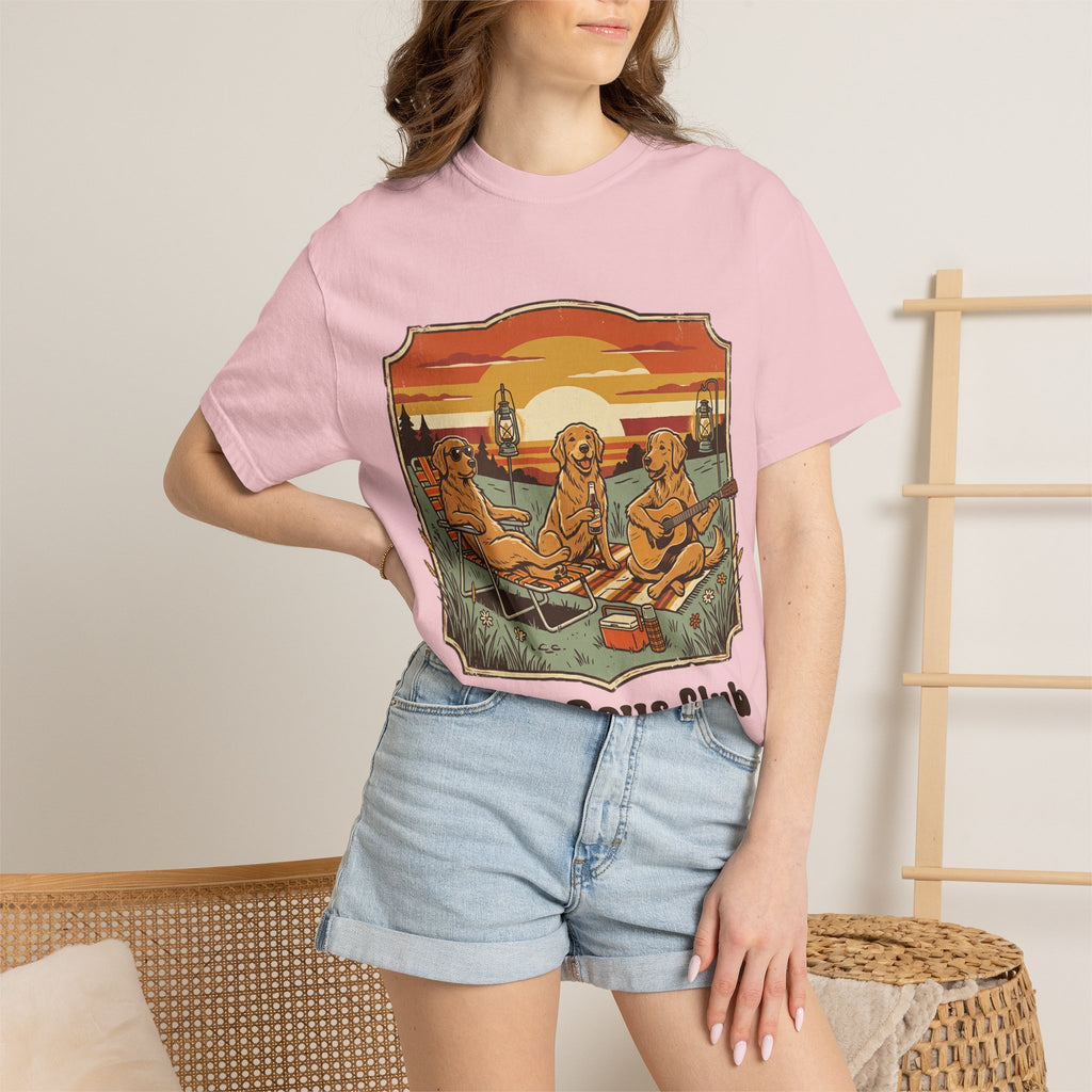 Good Boys Club T-Shirt — Retro Fishing Dogs Graphic Tee