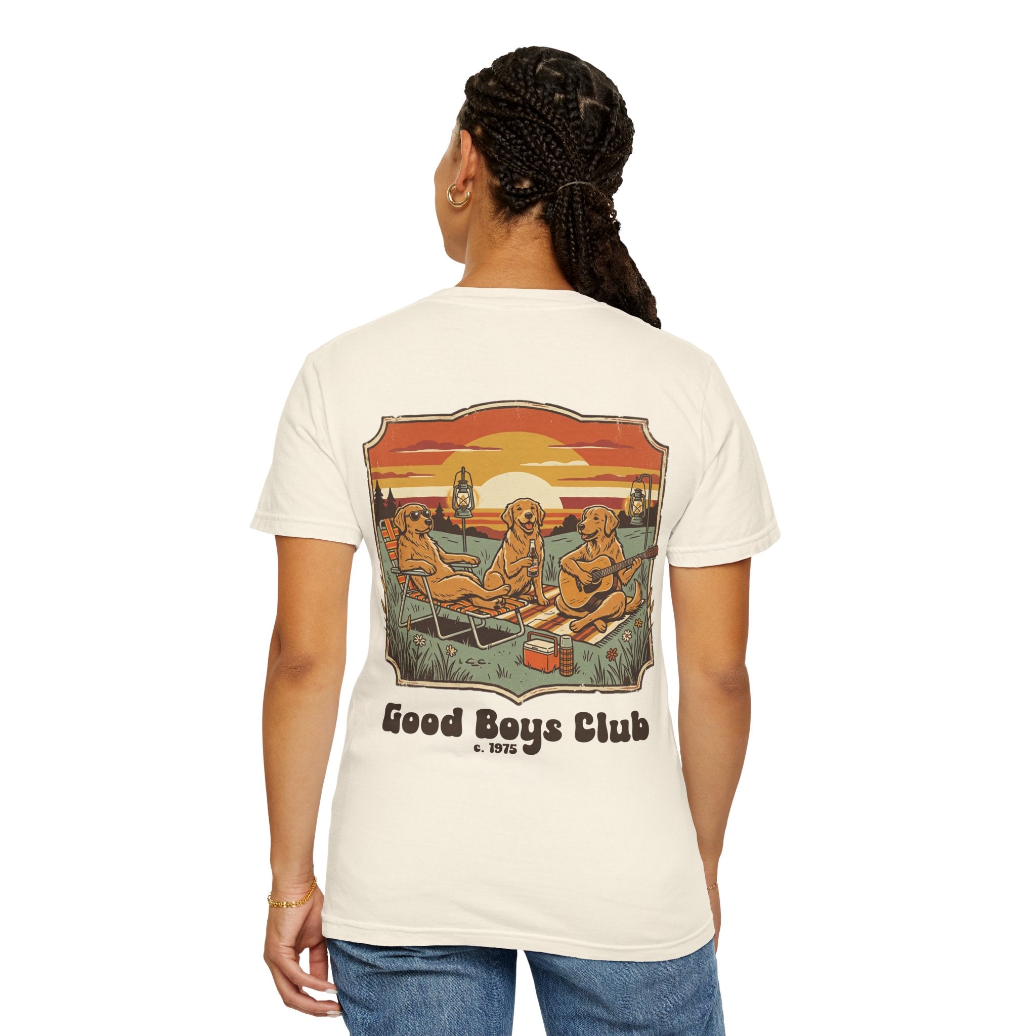 Copy of Good Boys Club T-Shirt — Retro Fishing Dogs Graphic Tee
