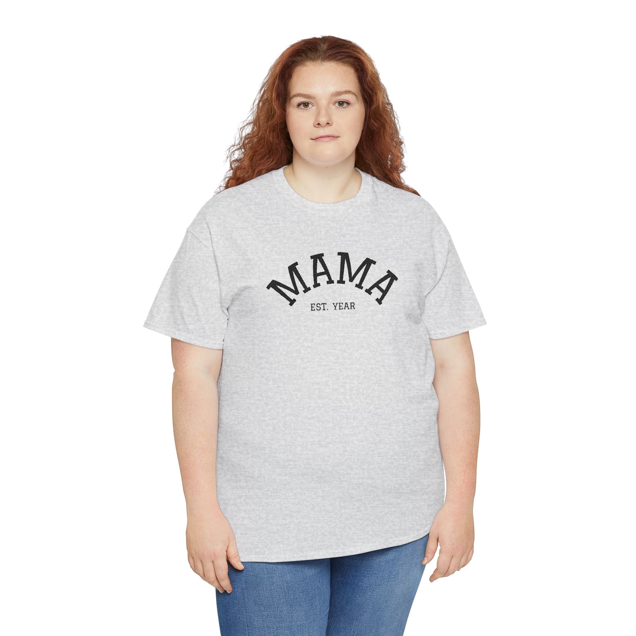 Mama Est. Year T‑Shirt — Vintage Mom Graphic Tee (Custom Year)
