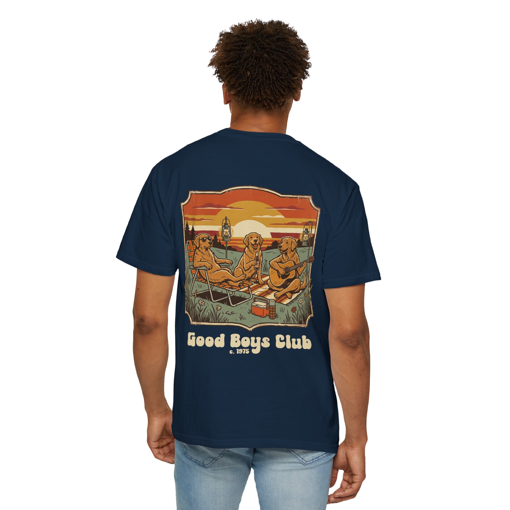 Copy of Good Boys Club T-Shirt — Retro Fishing Dogs Graphic Tee
