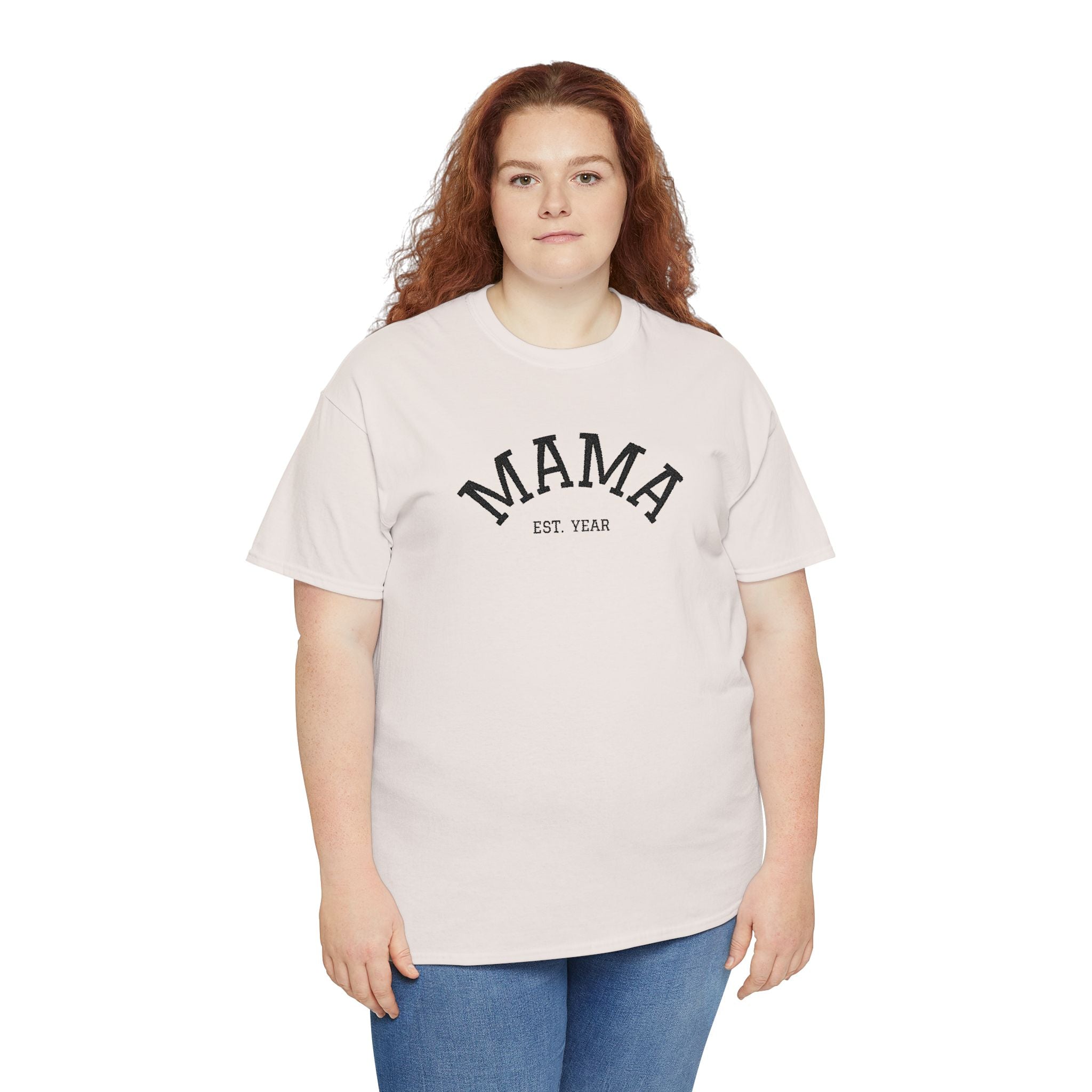 Mama Est. Year T‑Shirt — Vintage Mom Graphic Tee (Custom Year)